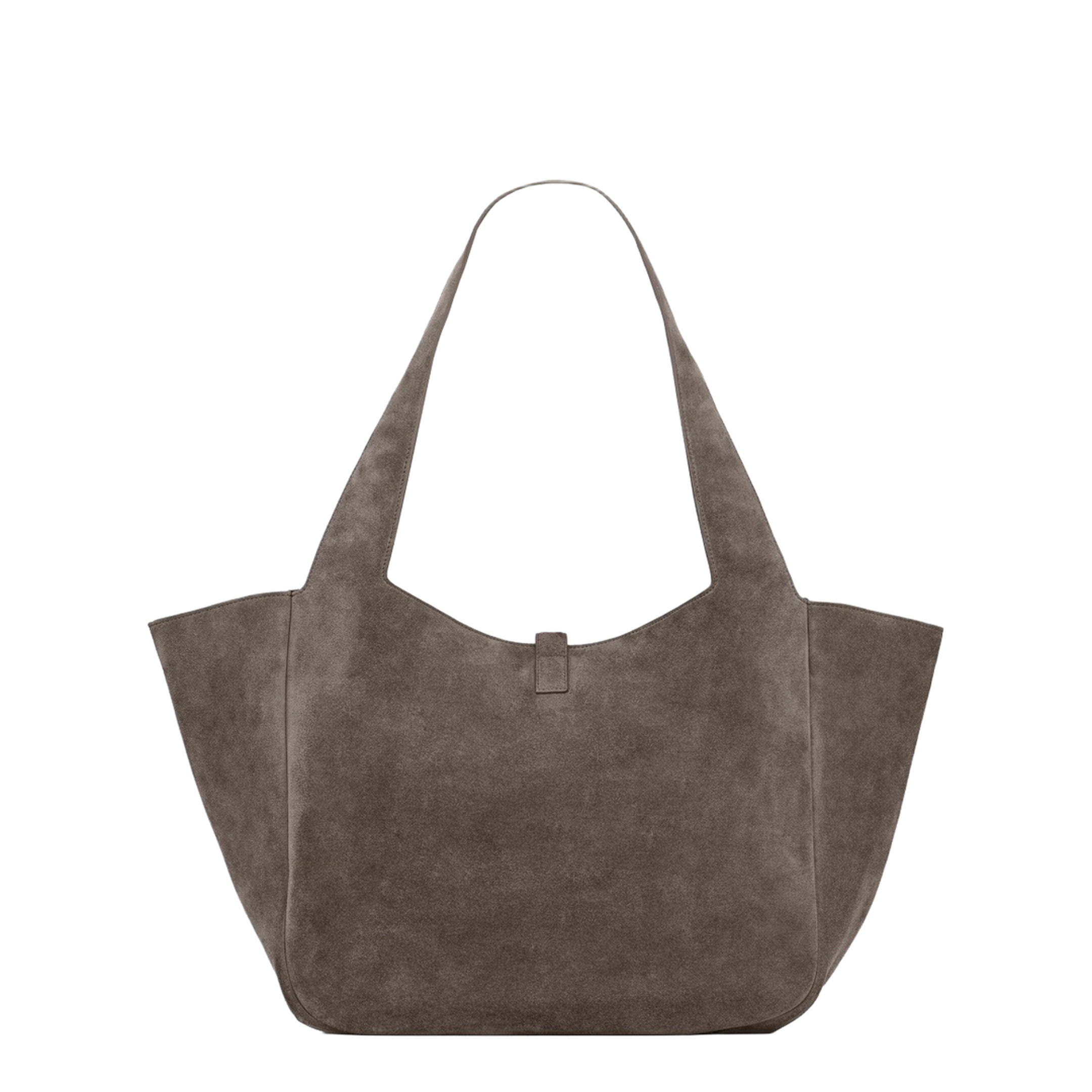Bea M Suede Shoulder Bag - Urban Grey