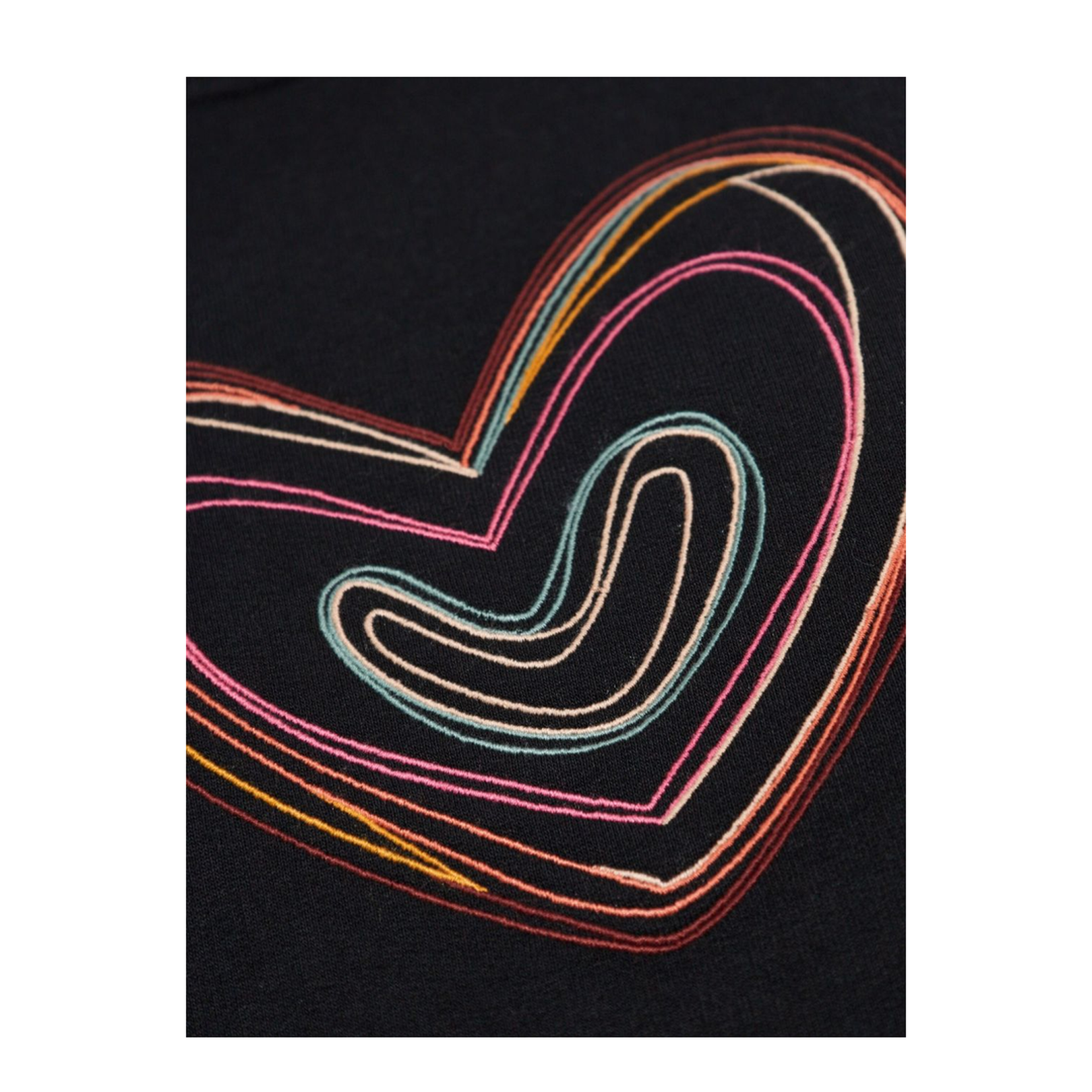 Swirl Heart Cotton Sweatshirt