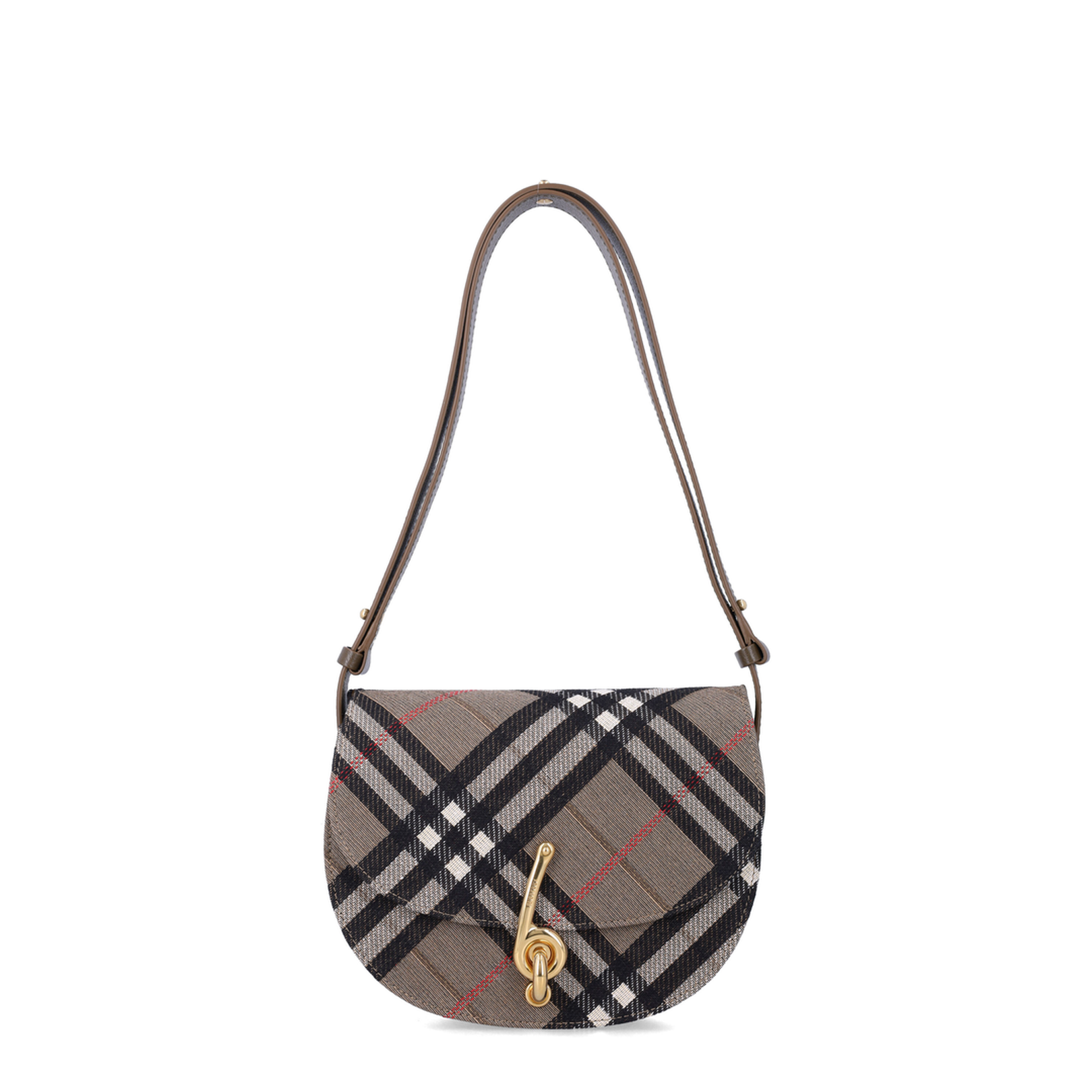 Small Bridle Check Jacquard Bag