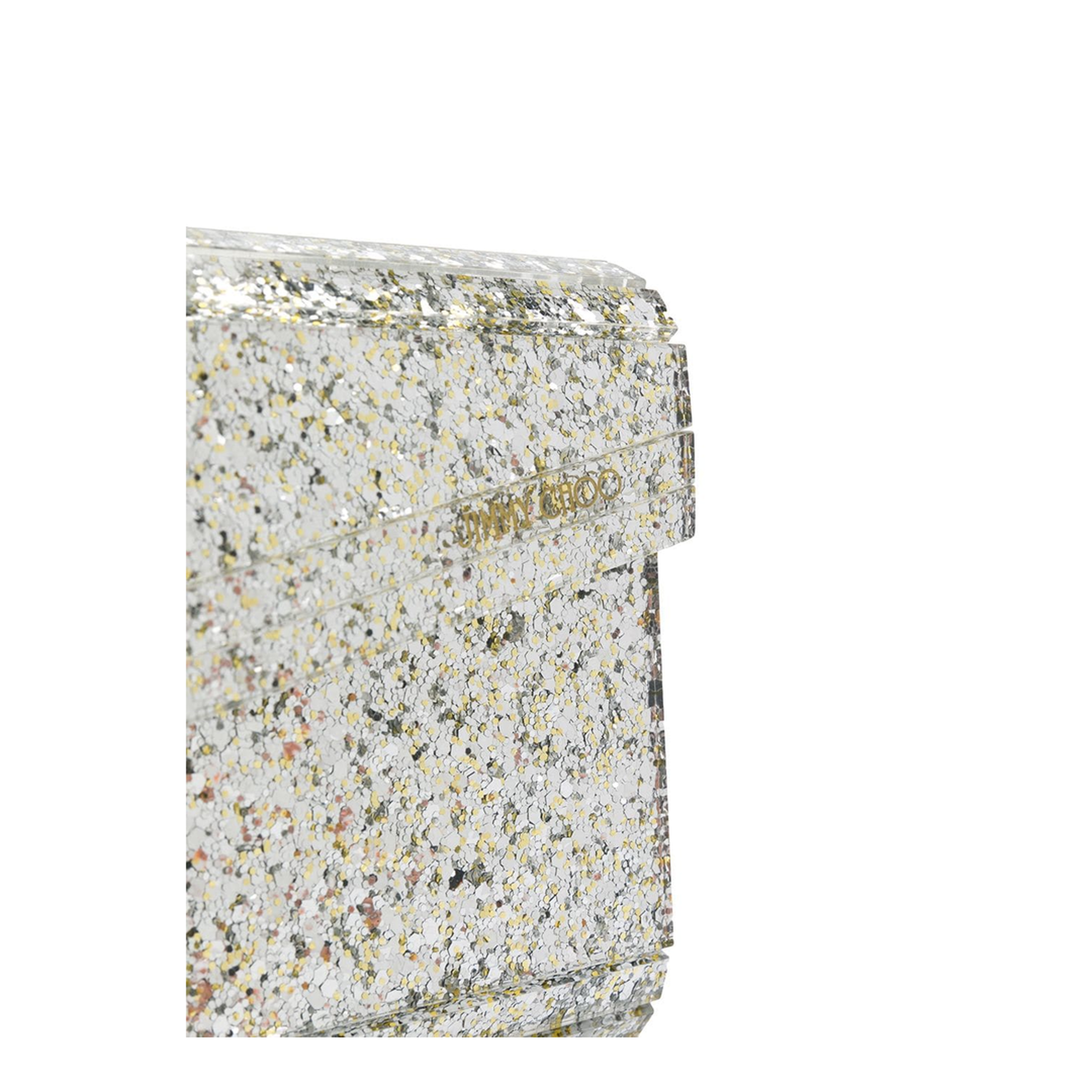 MAYFEYR - Jimmy Choo - Coarse Glitter Acrylic Clutch Bag - CANDYCOC