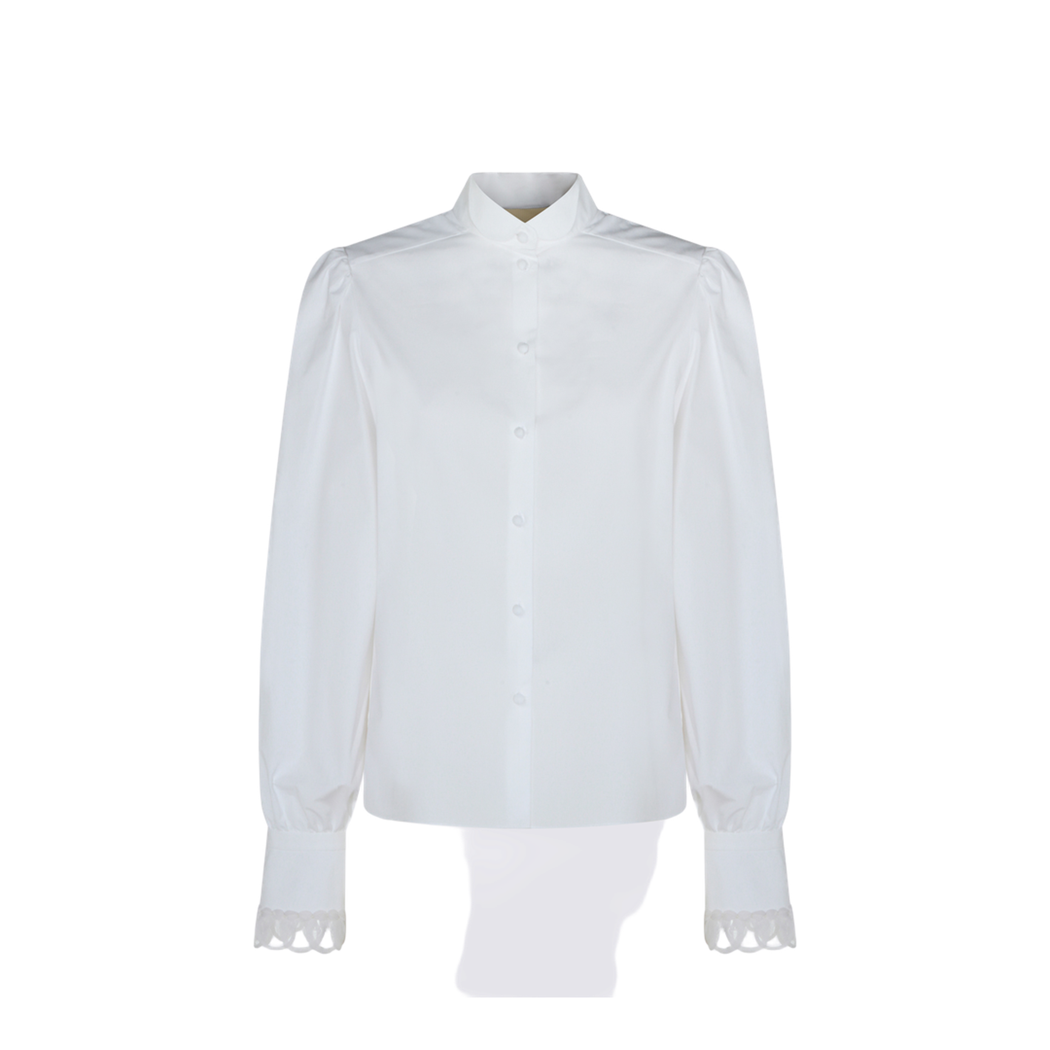 White Cotton Poplin Shirt