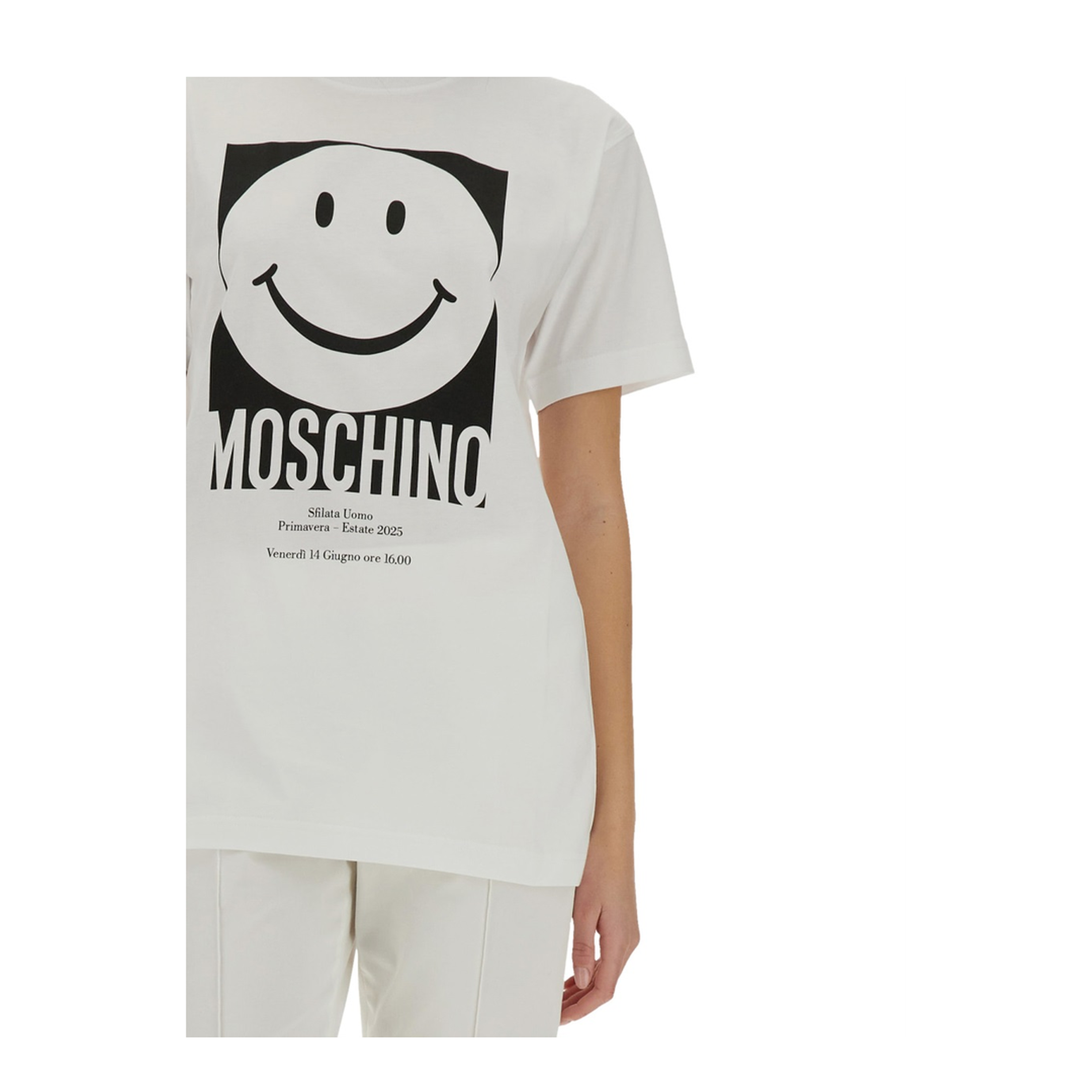 White Logo-Print T-Shirt