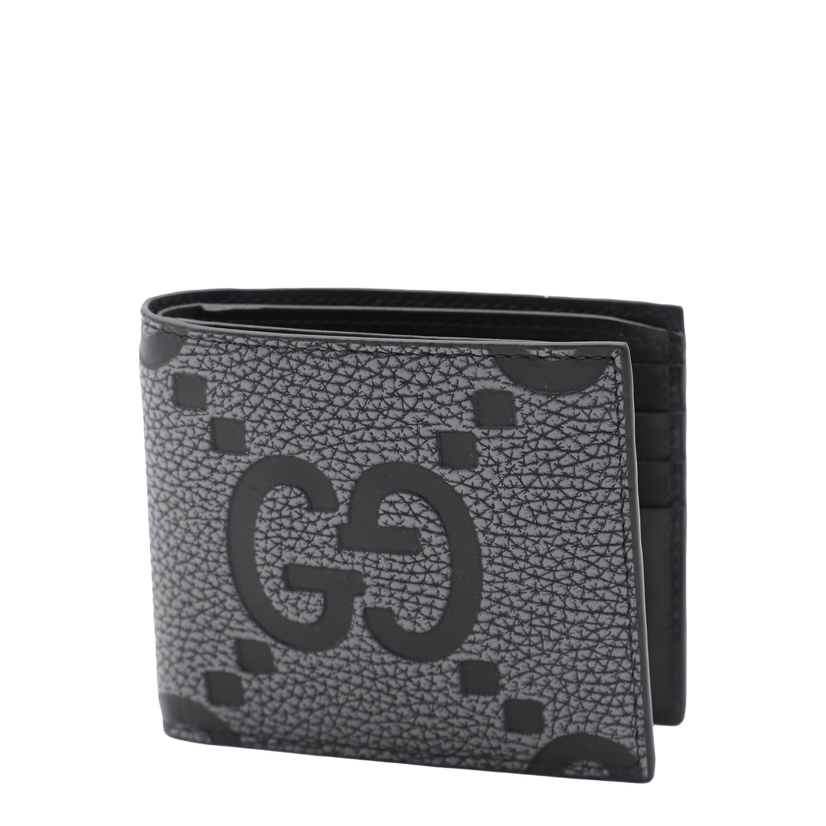 Maxi Leather GG Bi-Fold Wallet - Black