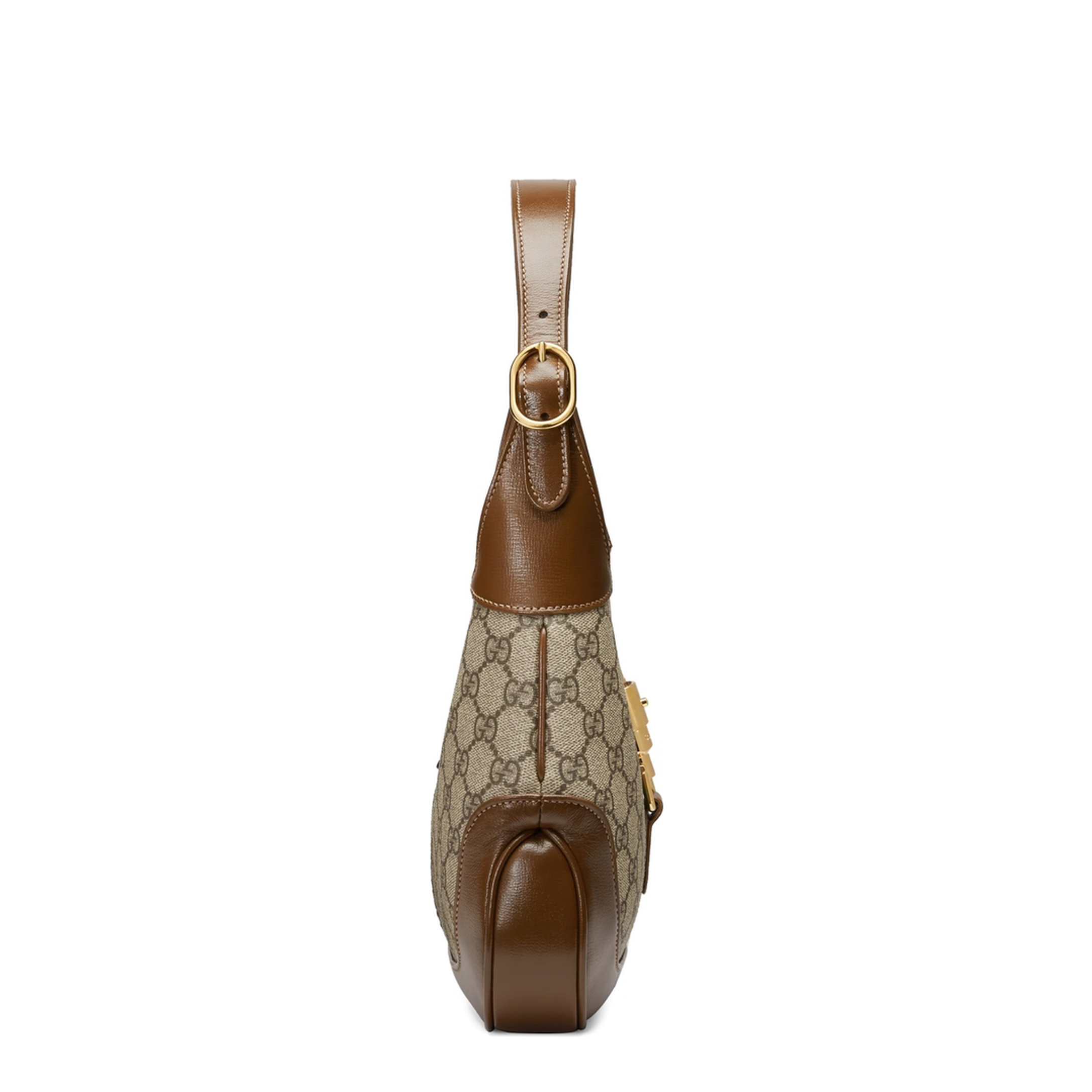 Ophidia Canvas Shoulder Bag - Brown