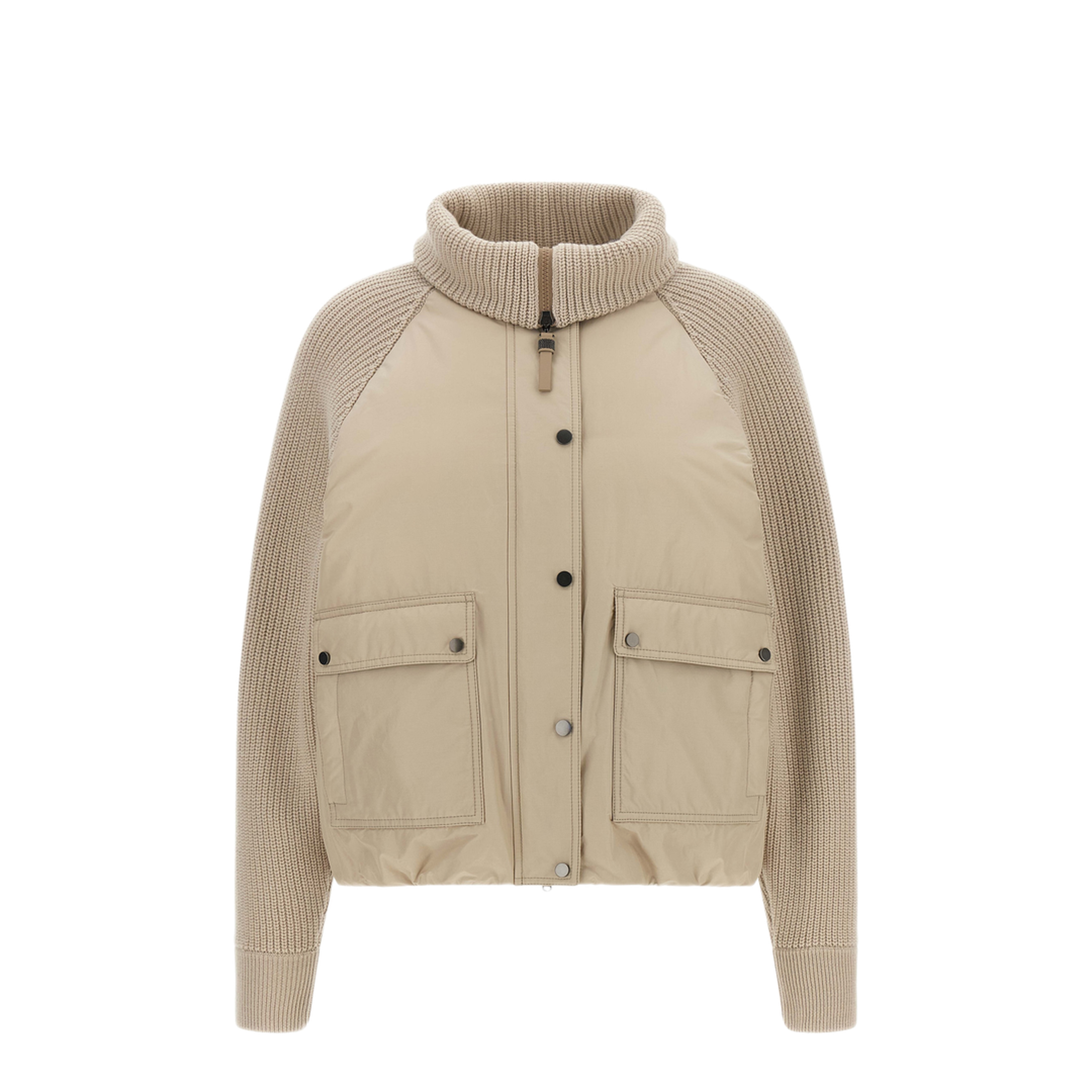 MAYFEYR - Brunello Cucinelli - Knit Insert Down Jacket - MH5257294PC018