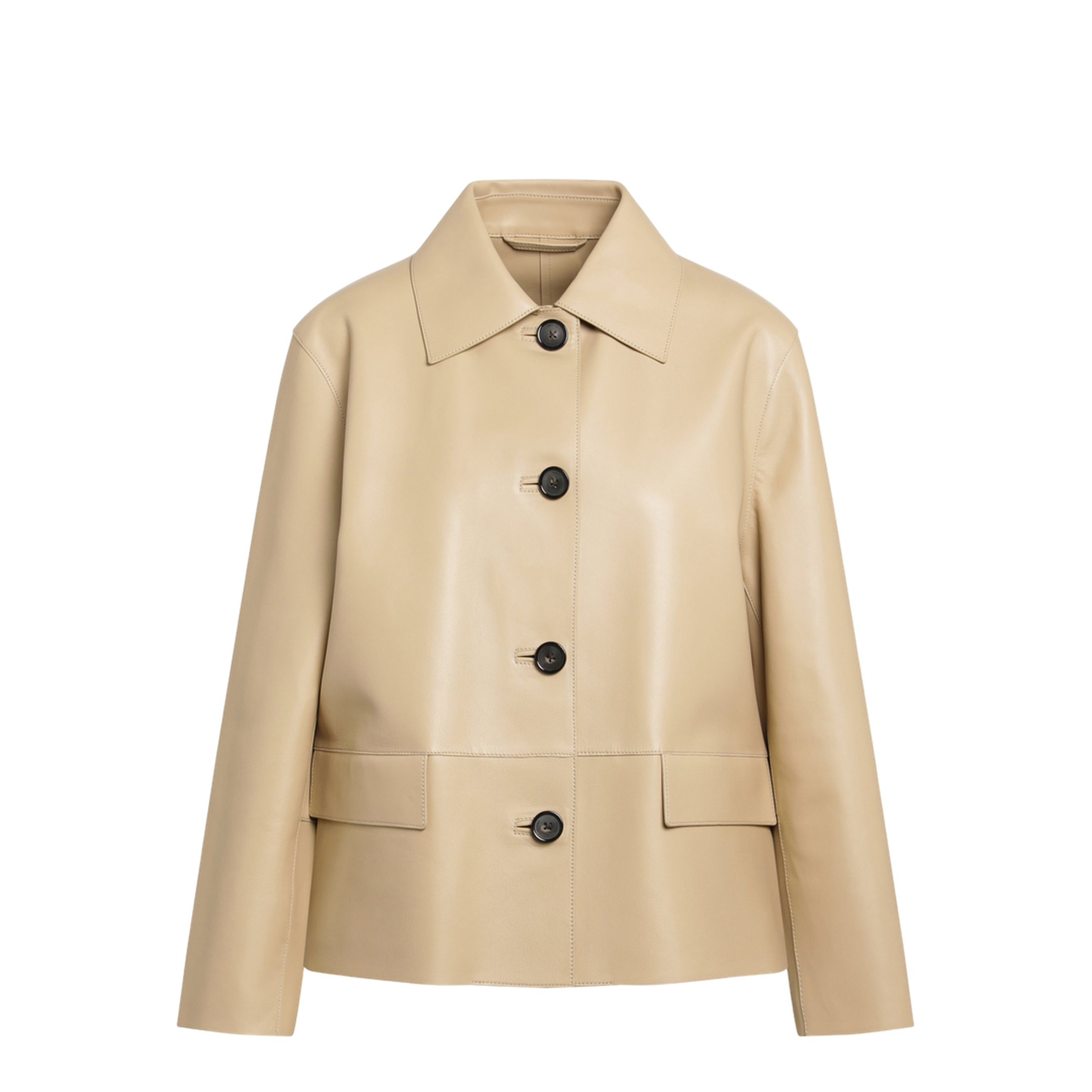 MAYFEYR - Toteme - Light Beige Lamb Leather Jacket - 263-WRO0329LE0056378
