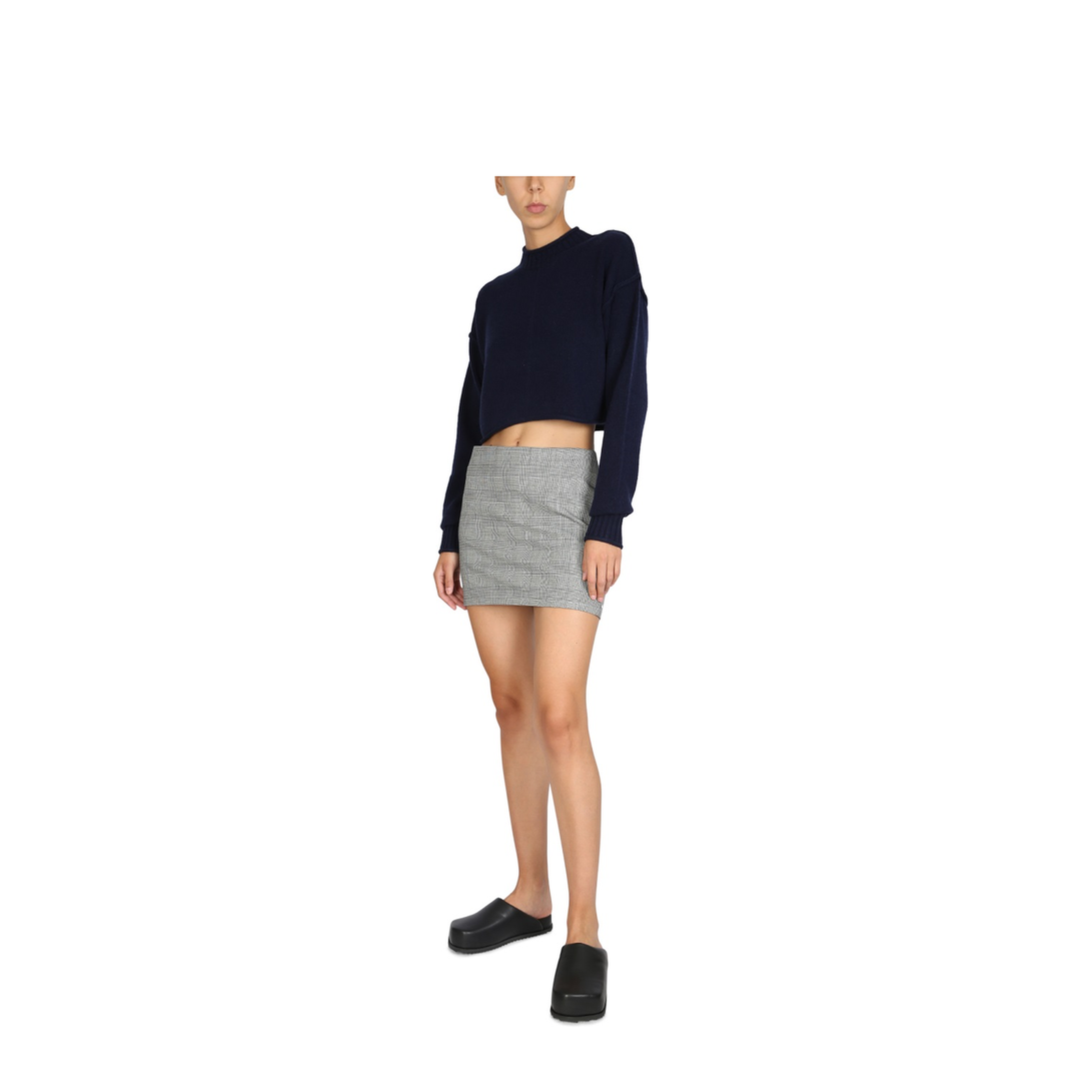 Wool and Cashmere Crew Neck Sweater