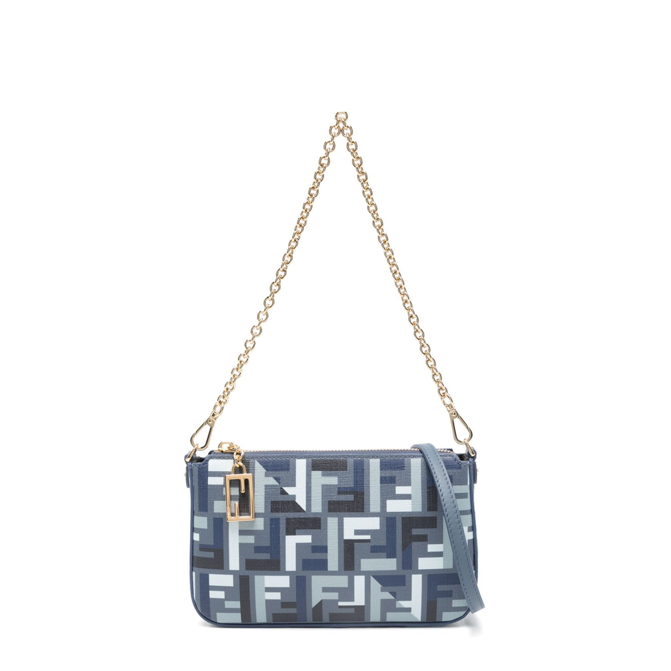 Baguette Canvas Clutch - Navy Blue