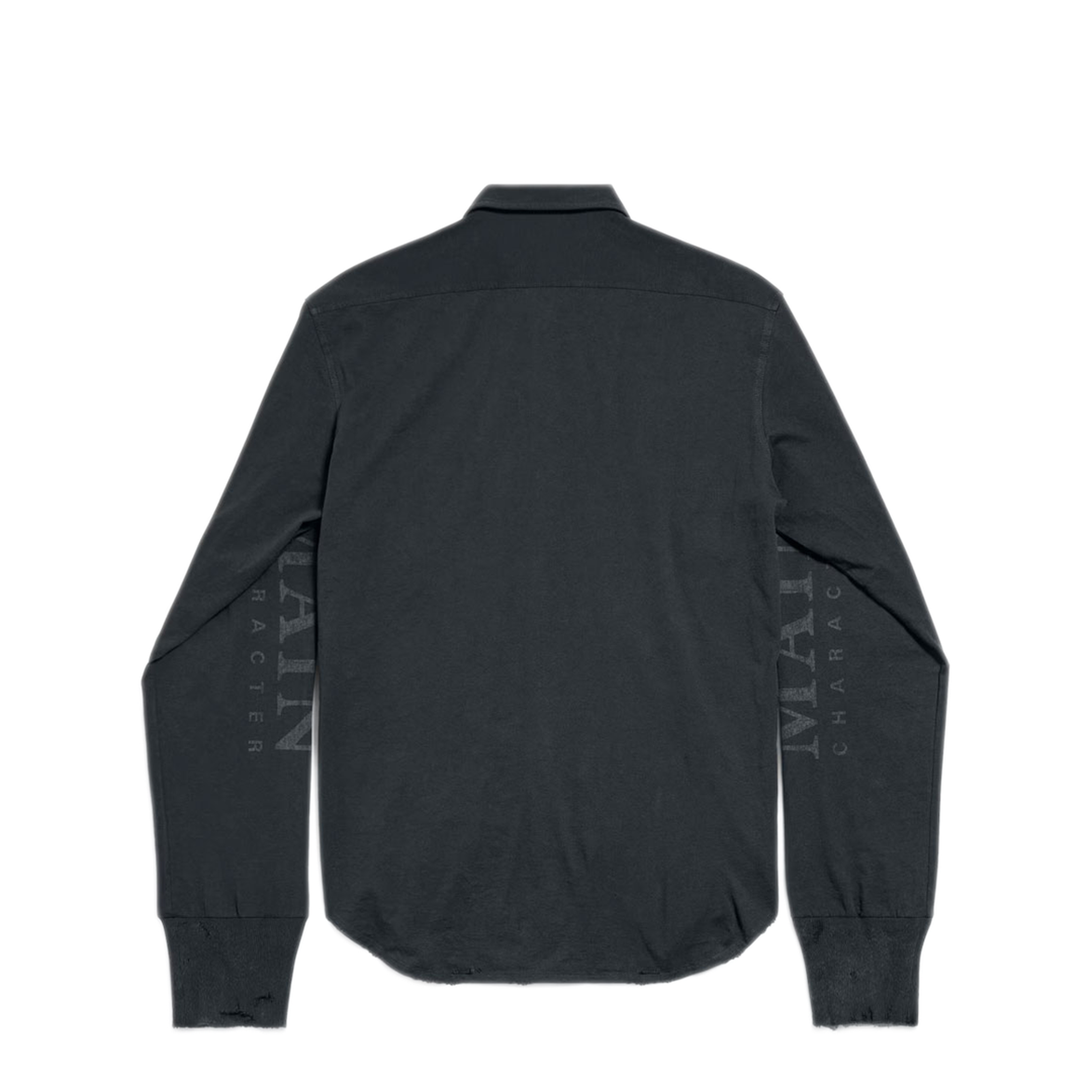 MAYFEYR - Balenciaga - Main Character Artwork Long-Sleeved Jersey Polo Shirt - 850260TTVB91083