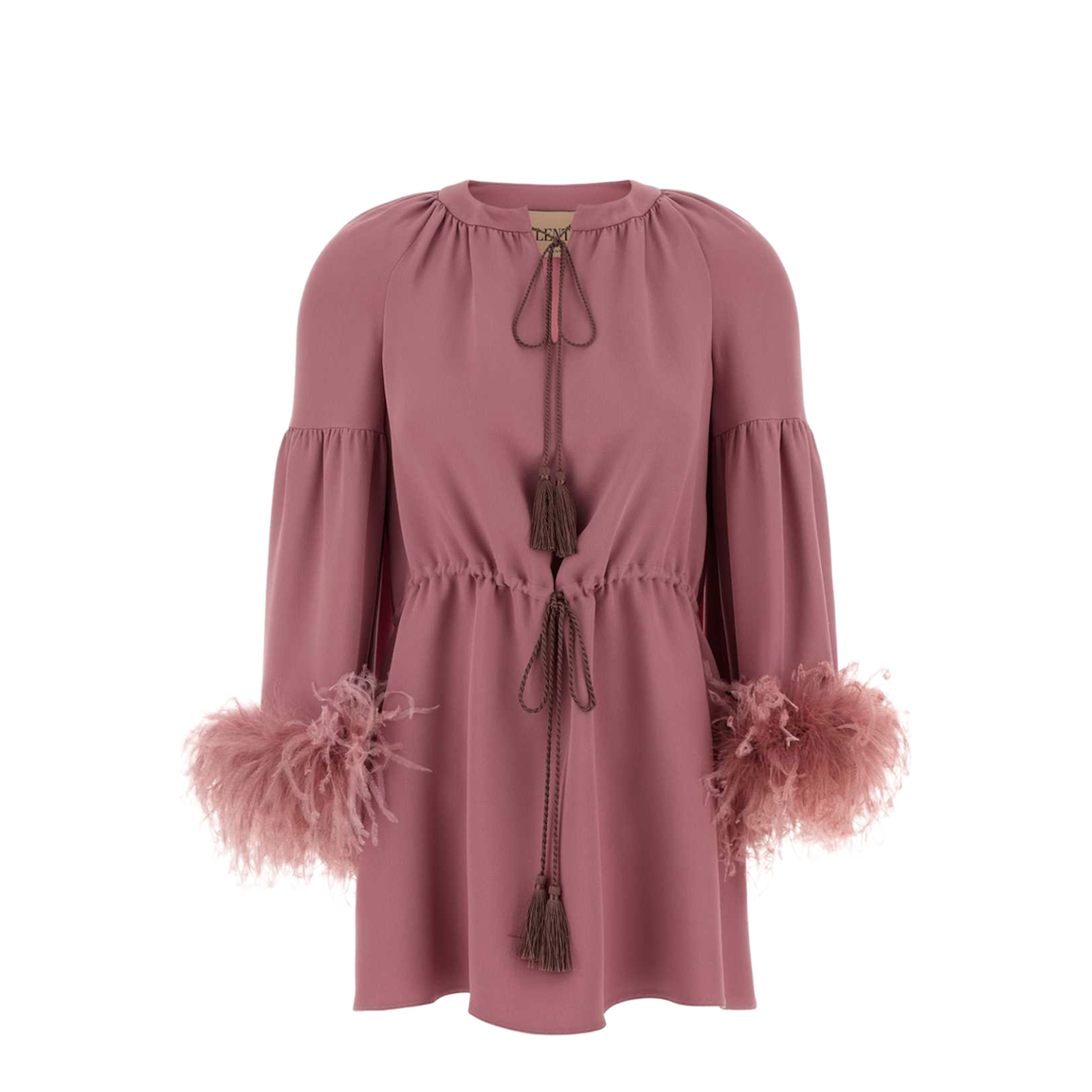 Antiqued Pink Crepe Couture Blouse