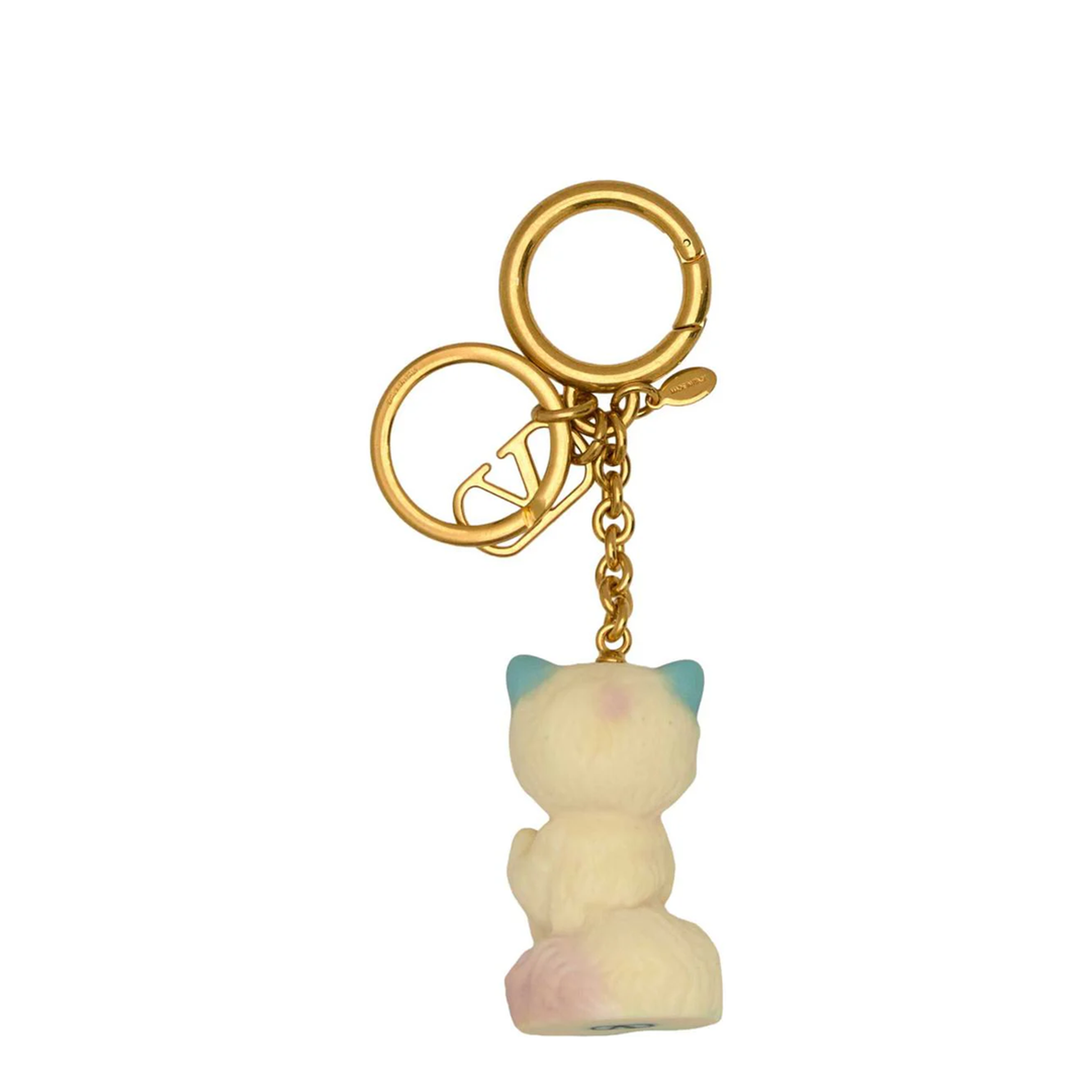 Multicolor Metal and Nylon Le Chat De La Maison Keyring