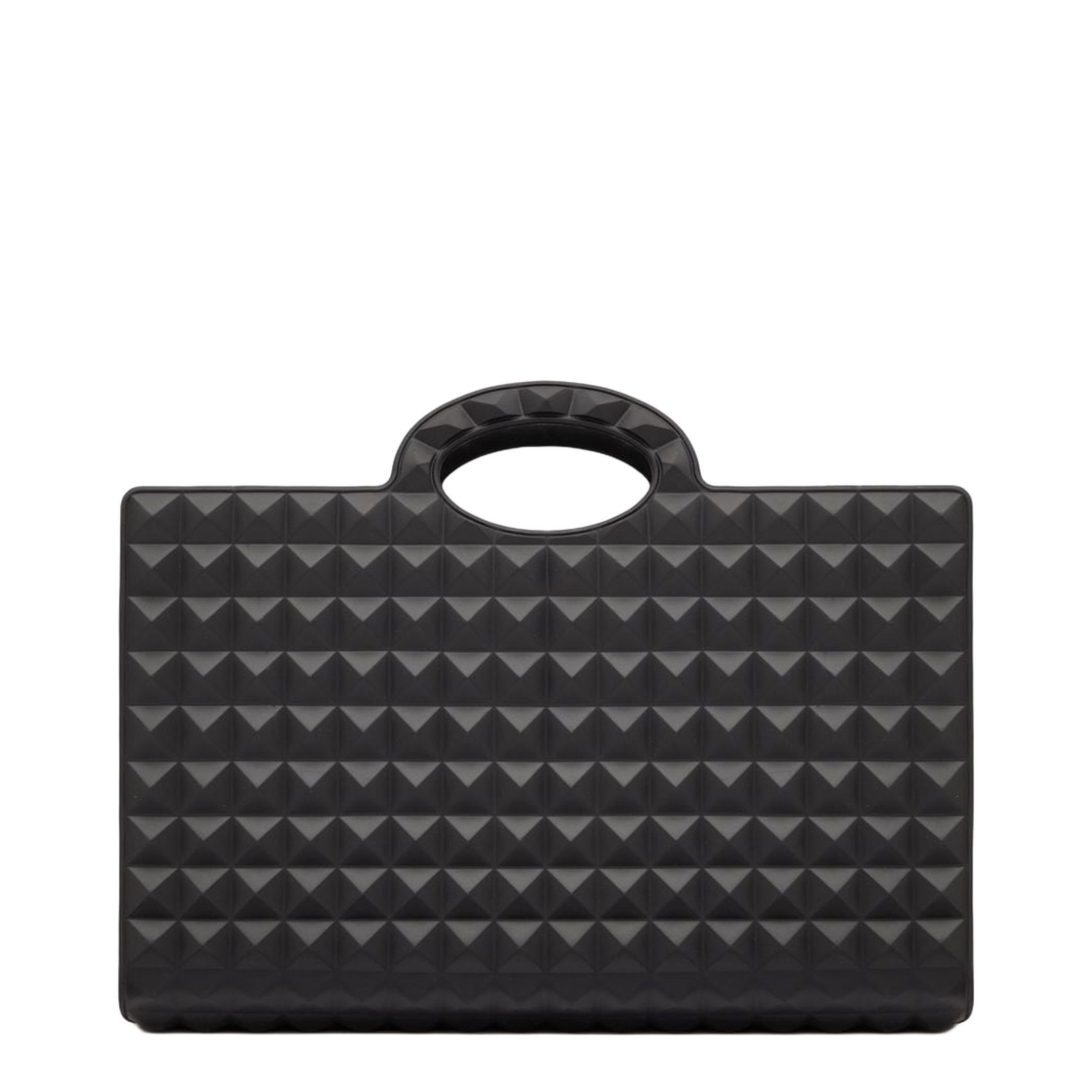 Black Rubber Le Troisième Shopping Bag