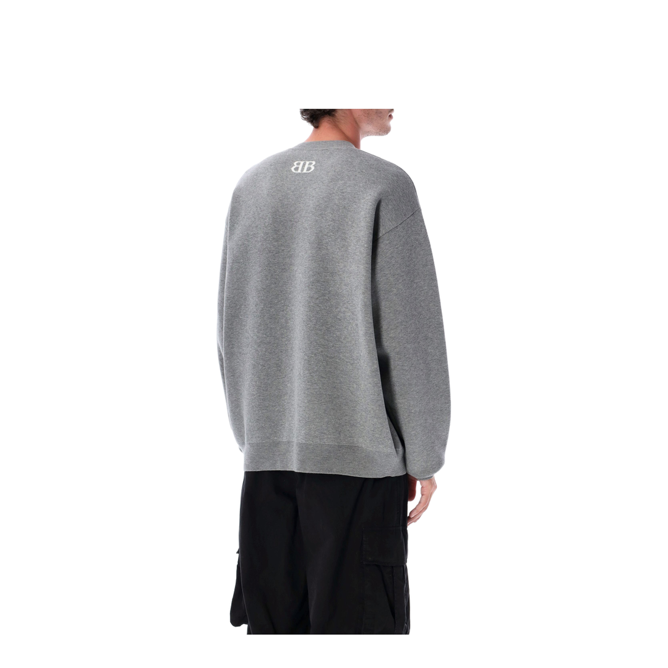 MAYFEYR - Balenciaga - Cotton Crewneck Sweatshirt Grey - 818422T33681380