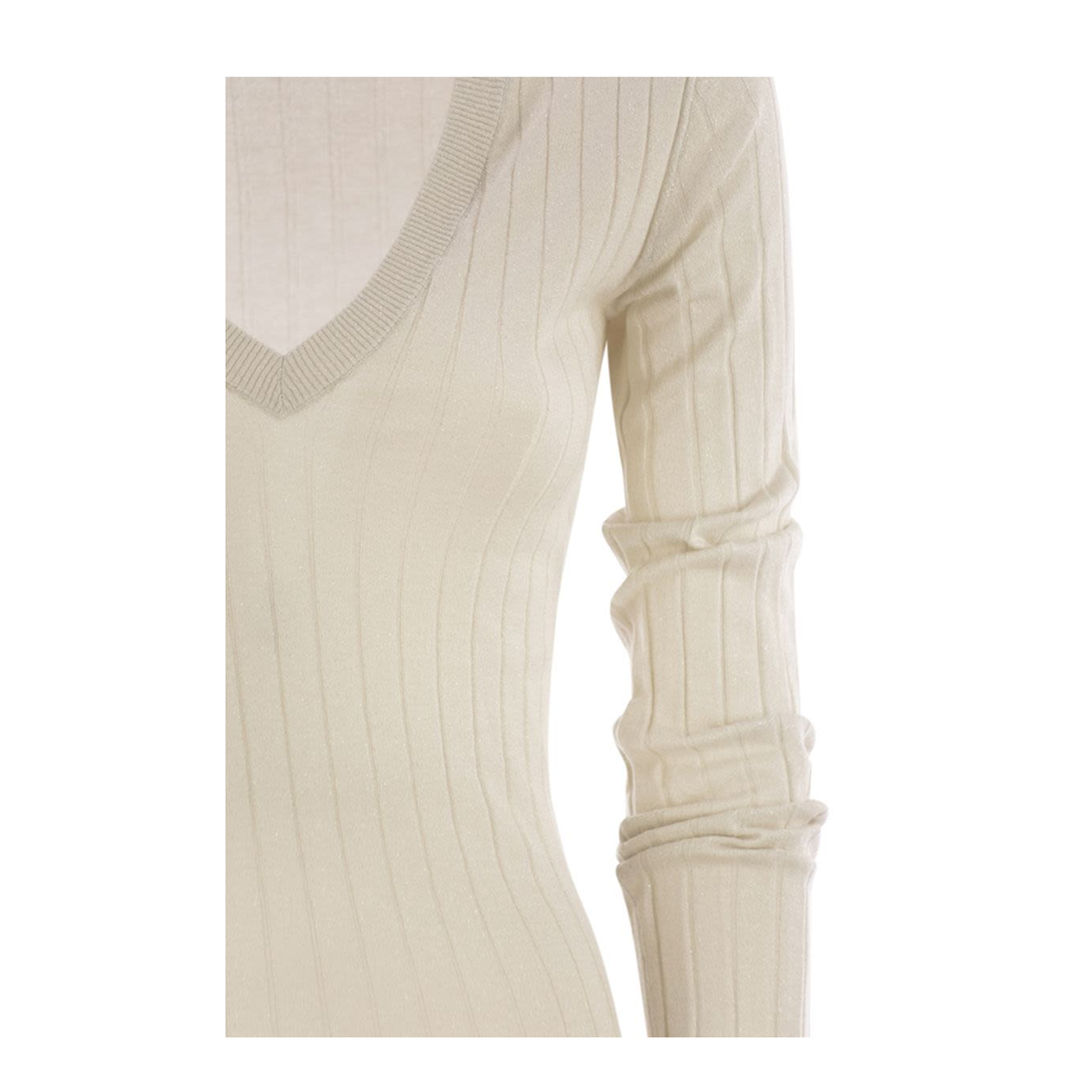 Lightweight Cashmere and Silk Broad Rib Sweater