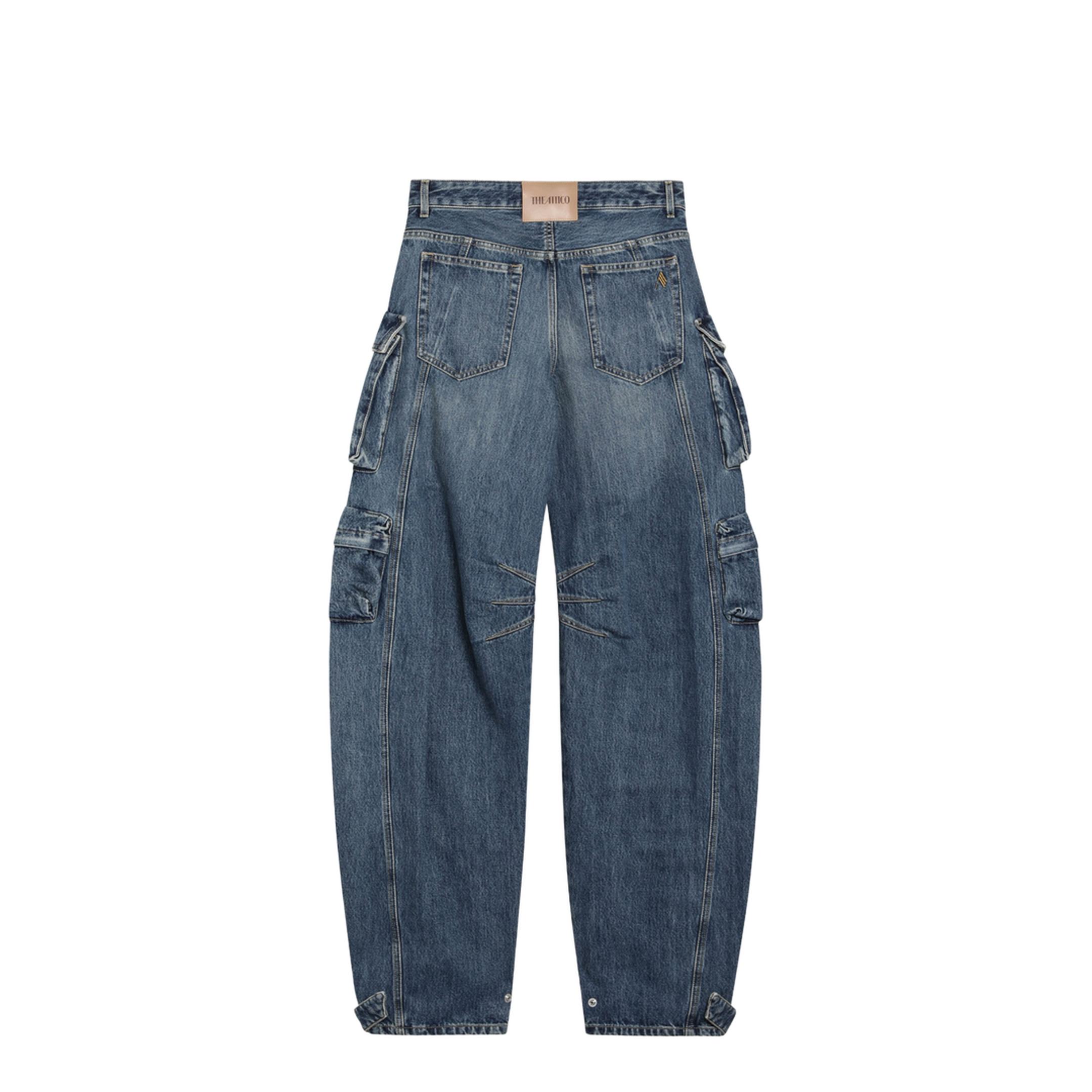 MAYFEYR - The Attico - Fern Washed Blue Cargo Trousers - 261WCP00084DDD122AA676