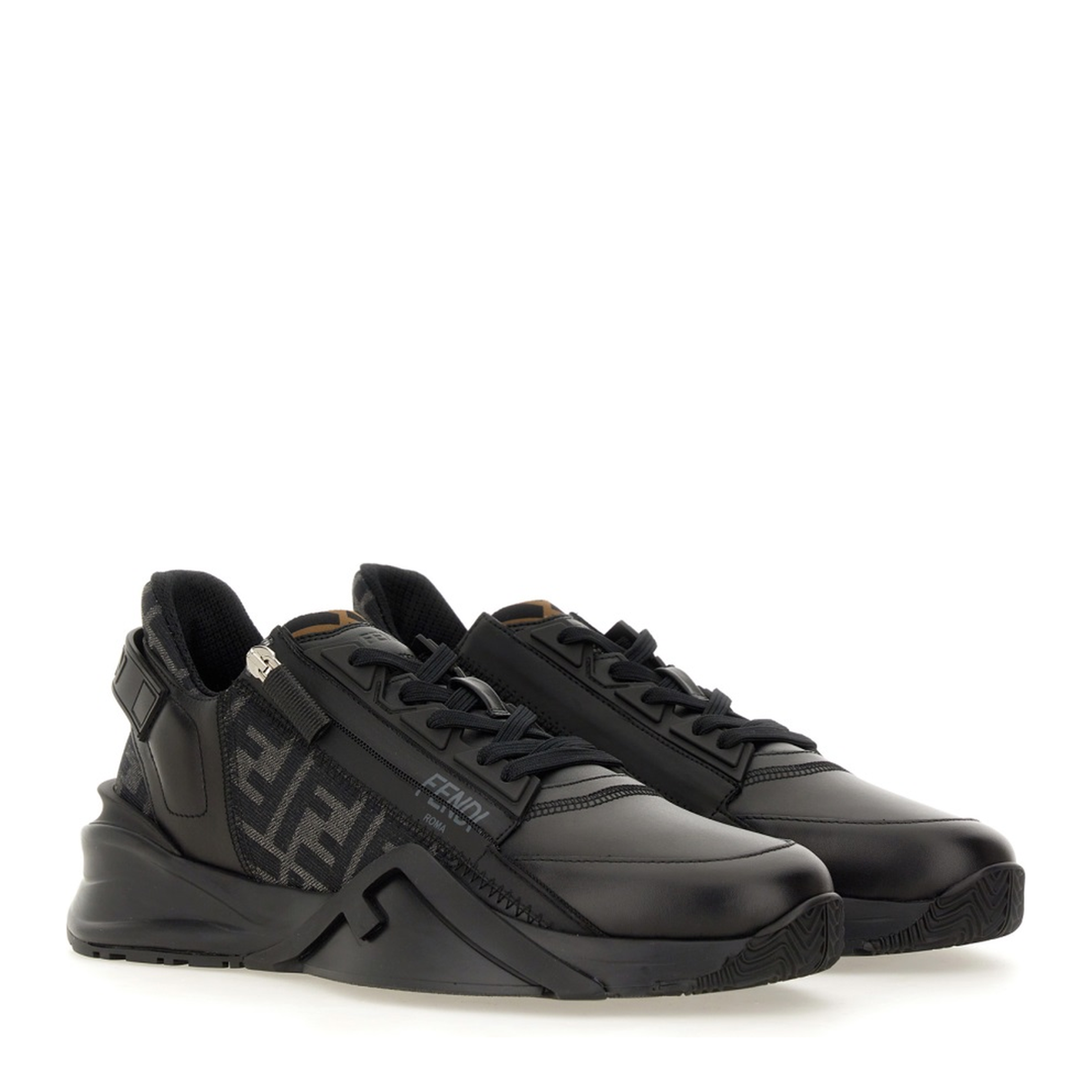 Flow Trainers Leather Black