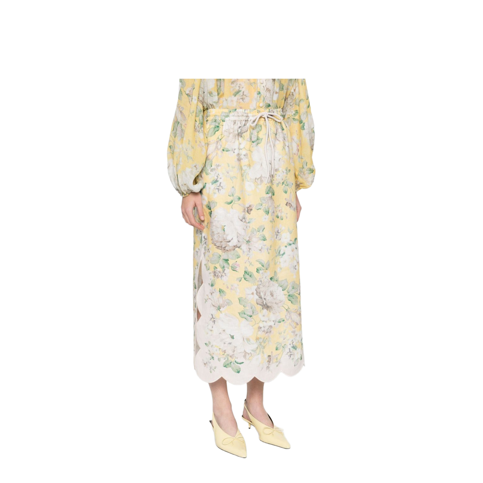 Acacia Printed Linen Skirt