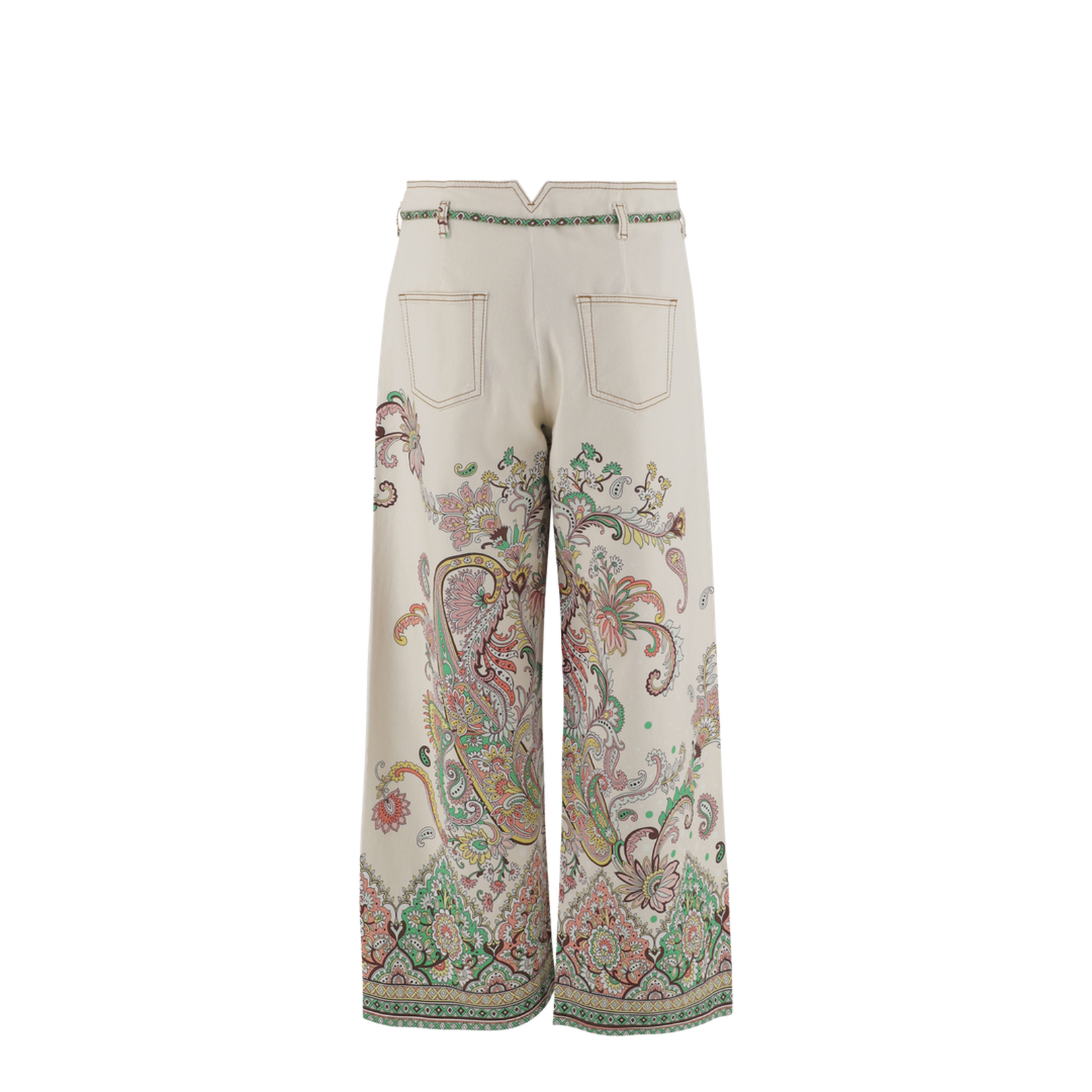 Wide Leg Print Pants