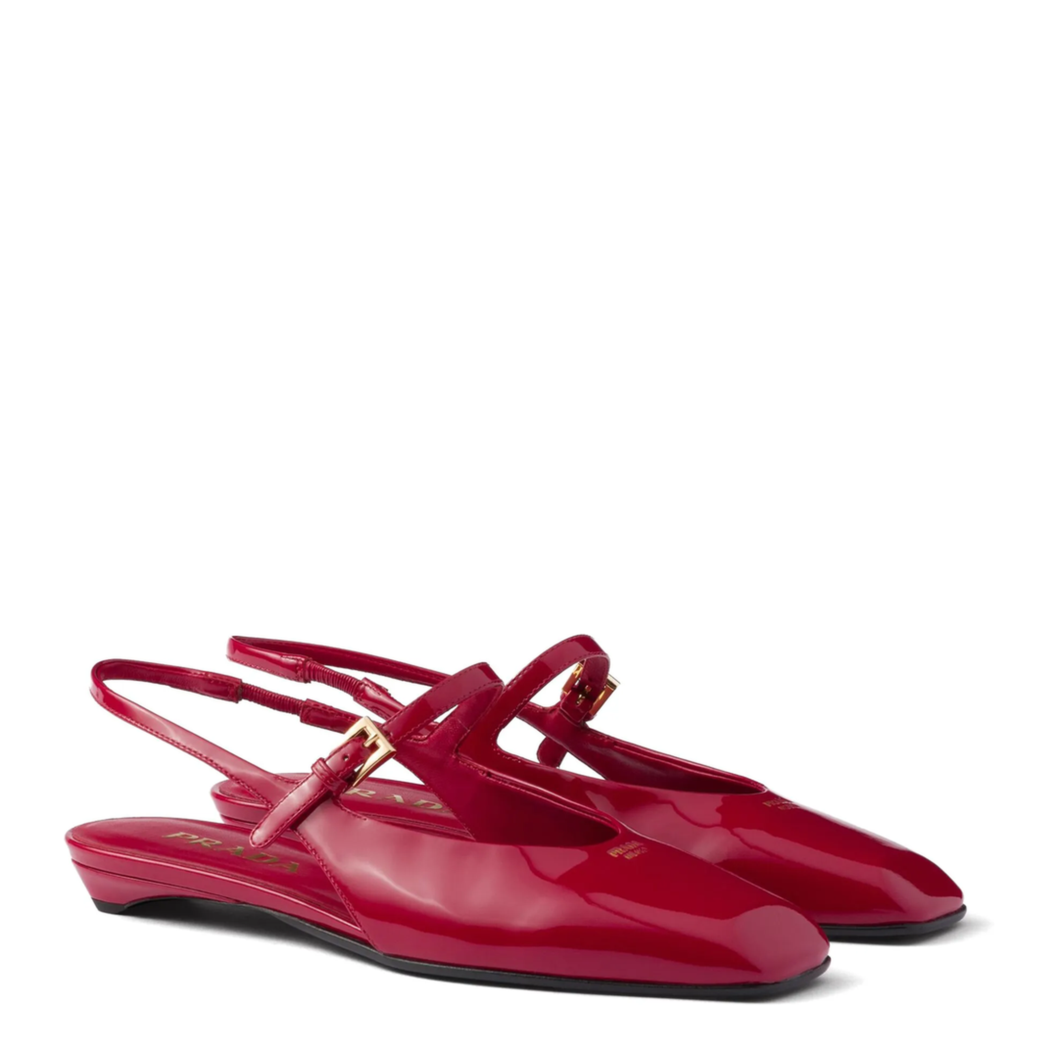MAYFEYR - Prada - Leather Slingback Ballerina Shoes - 1F828NF015069F0E06