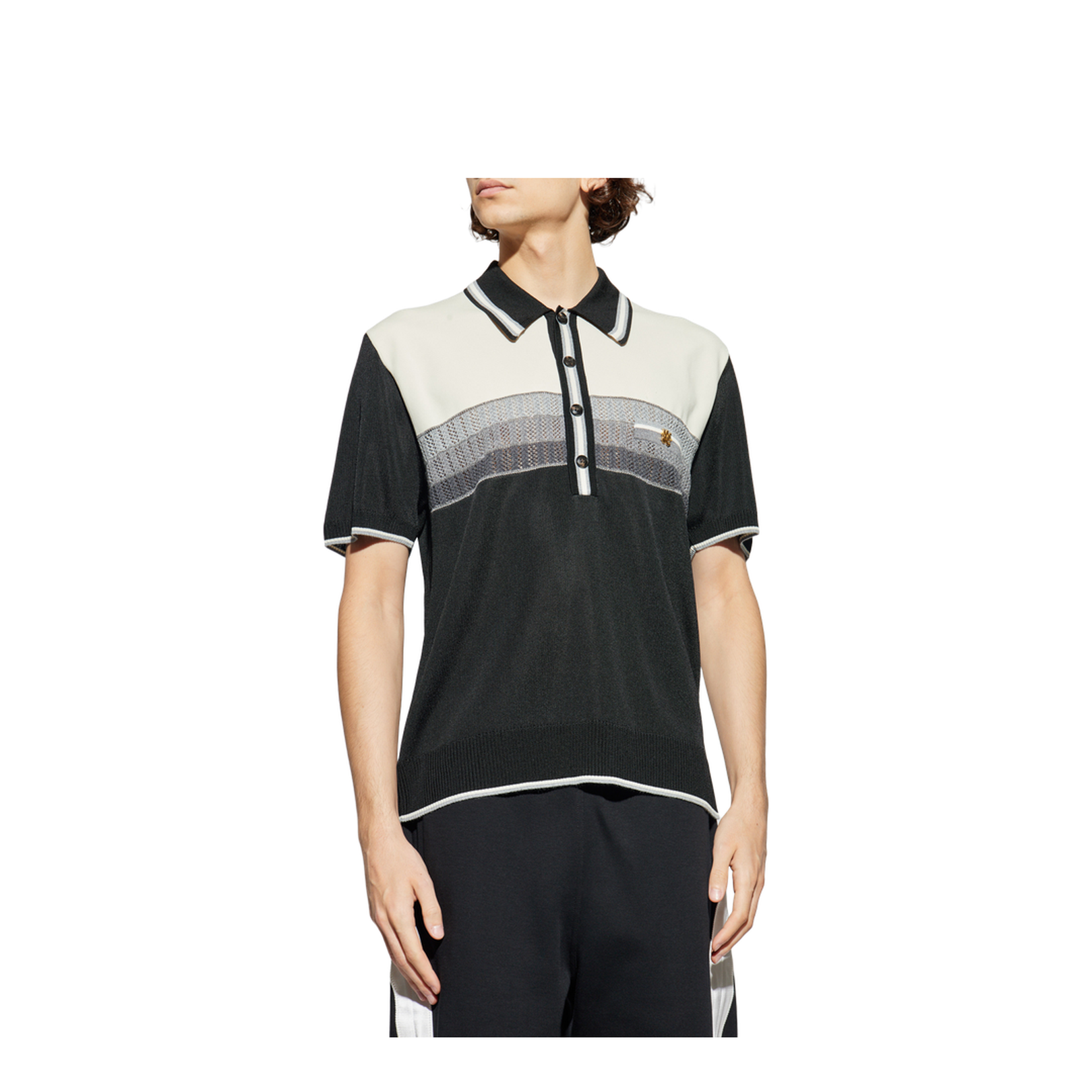 Polo with Lurex Thread