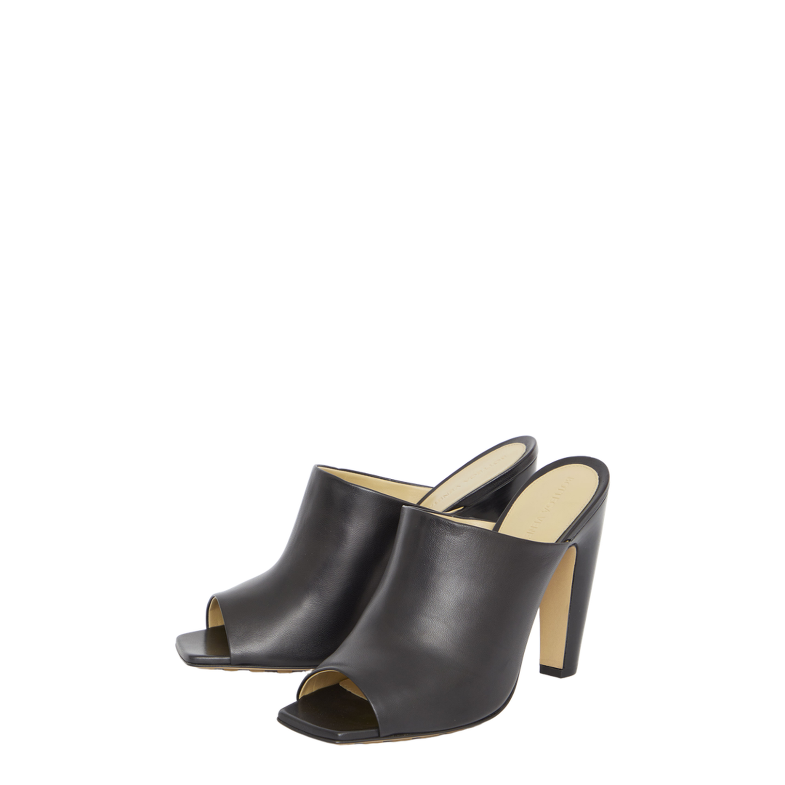Black Nappa Leather Canalazzo Sandals
