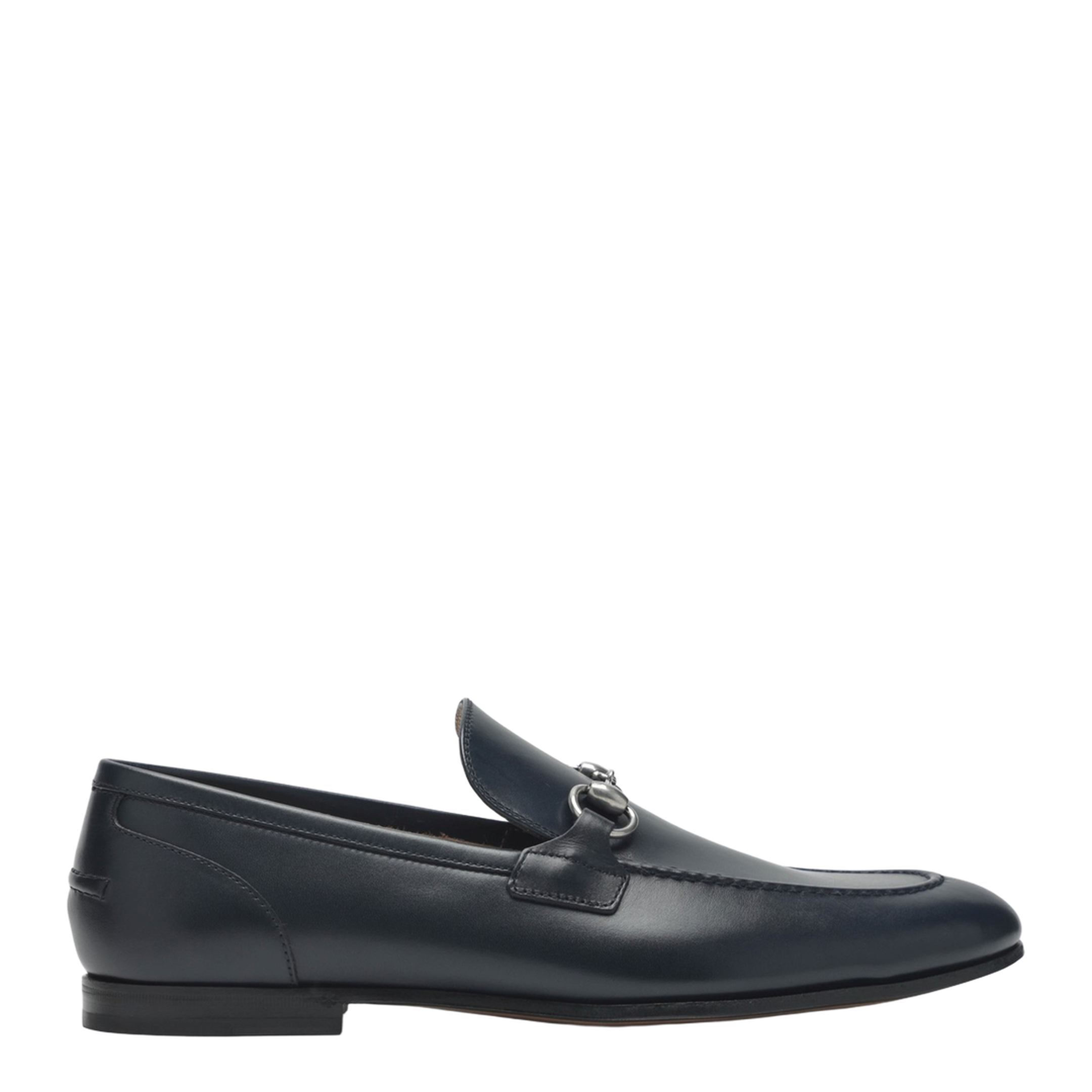 Gucci Jordaan Loafer in Dark Blue Leather – MAYFEYR