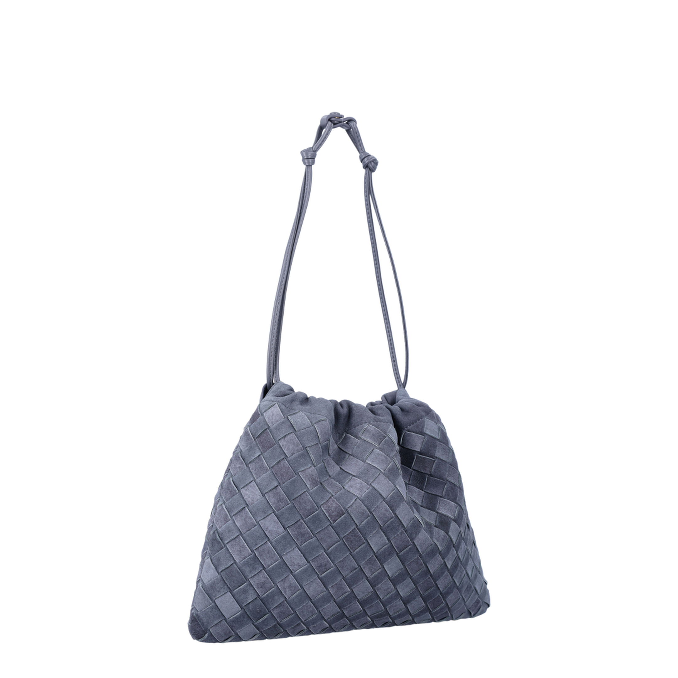 Dustbag Medium Leather Pouch - Cloudy Indigo