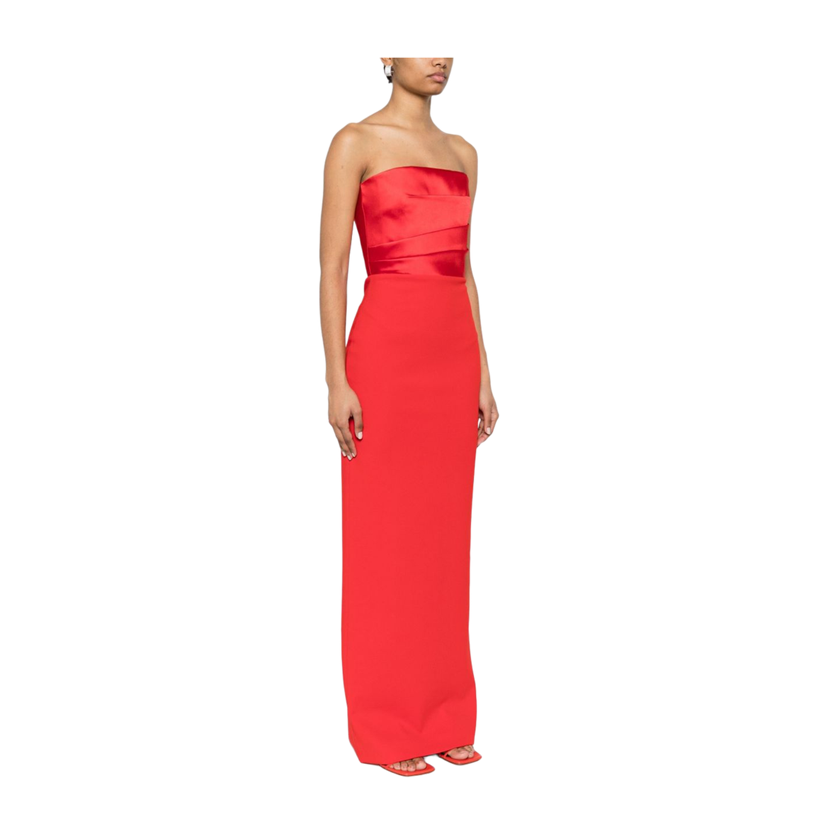 Poppy Red Off-Shoulder Maxi Dress