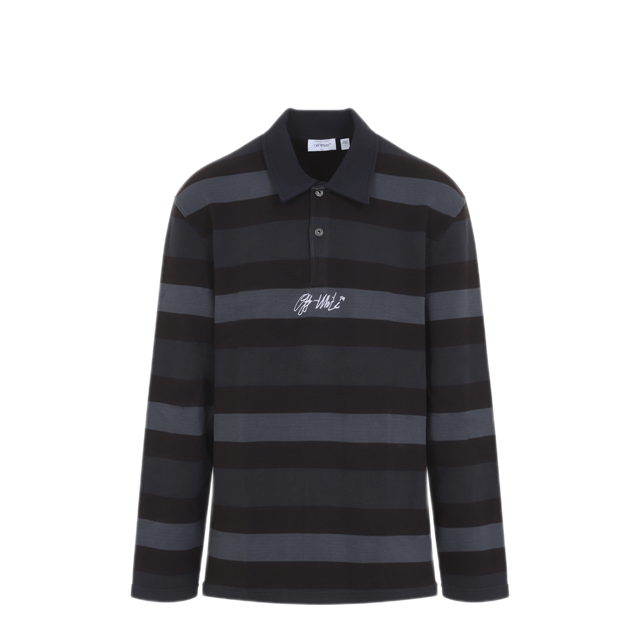 MAYFEYR - Off-White - Stroke Ow Relax L/S Polo - 44MAD015F26J002960