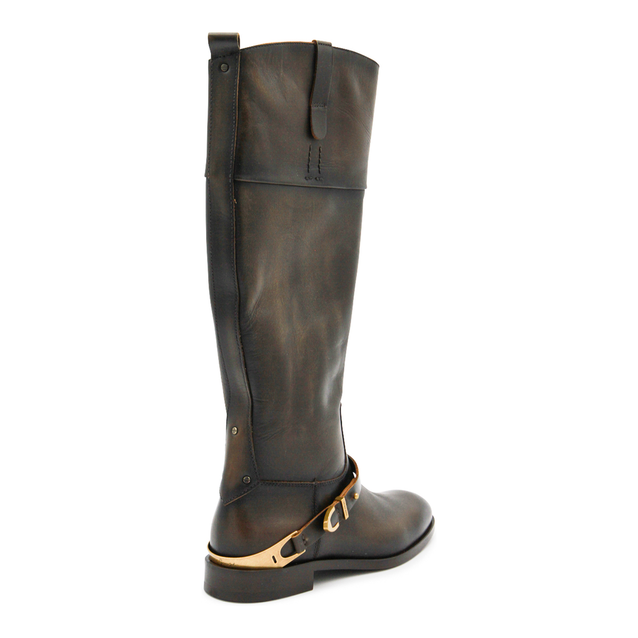Charlie Dark Brown Leather Boots