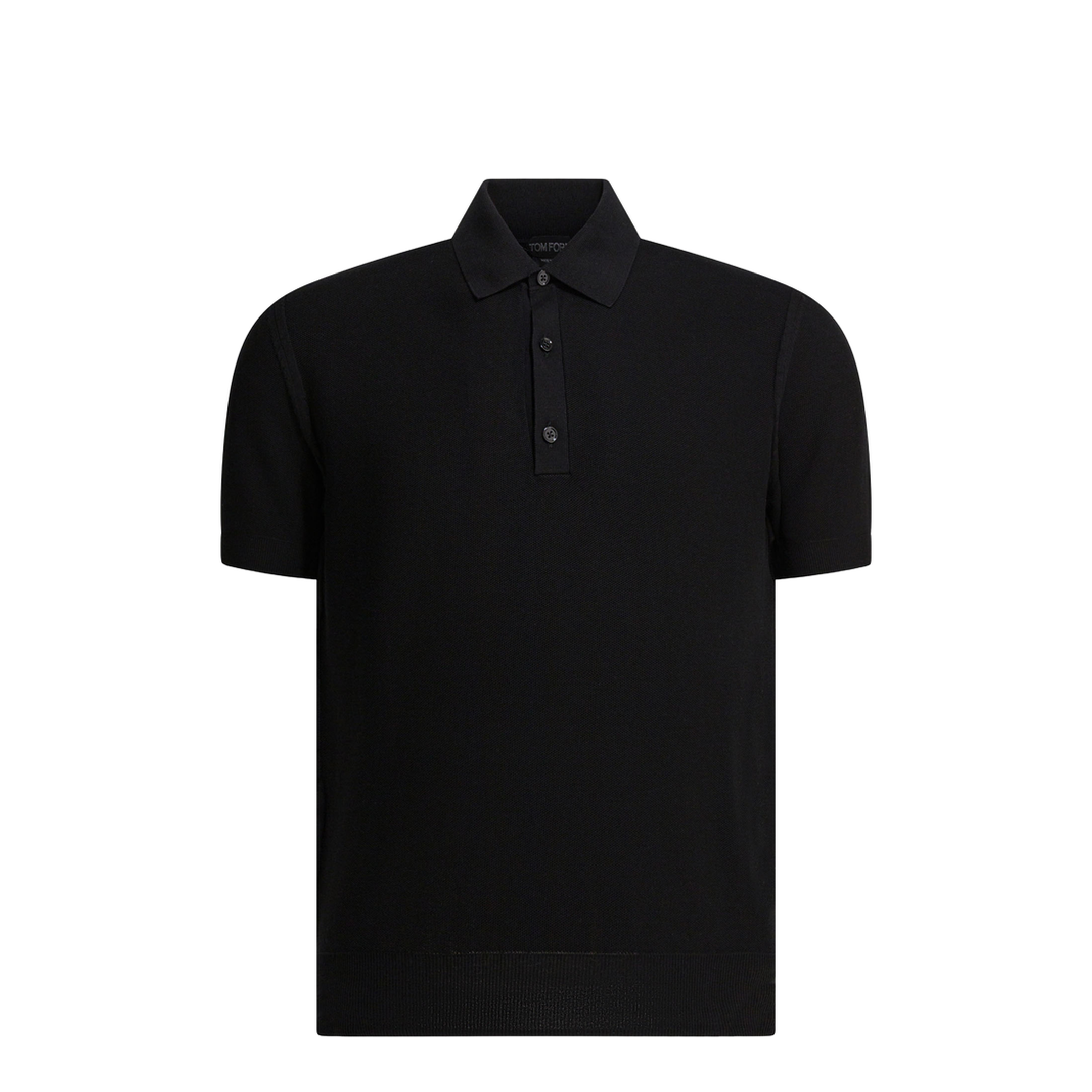 MAYFEYR - Tom Ford - Silk And Cotton Pique Polo Shirt - KPS033YMS142NAA