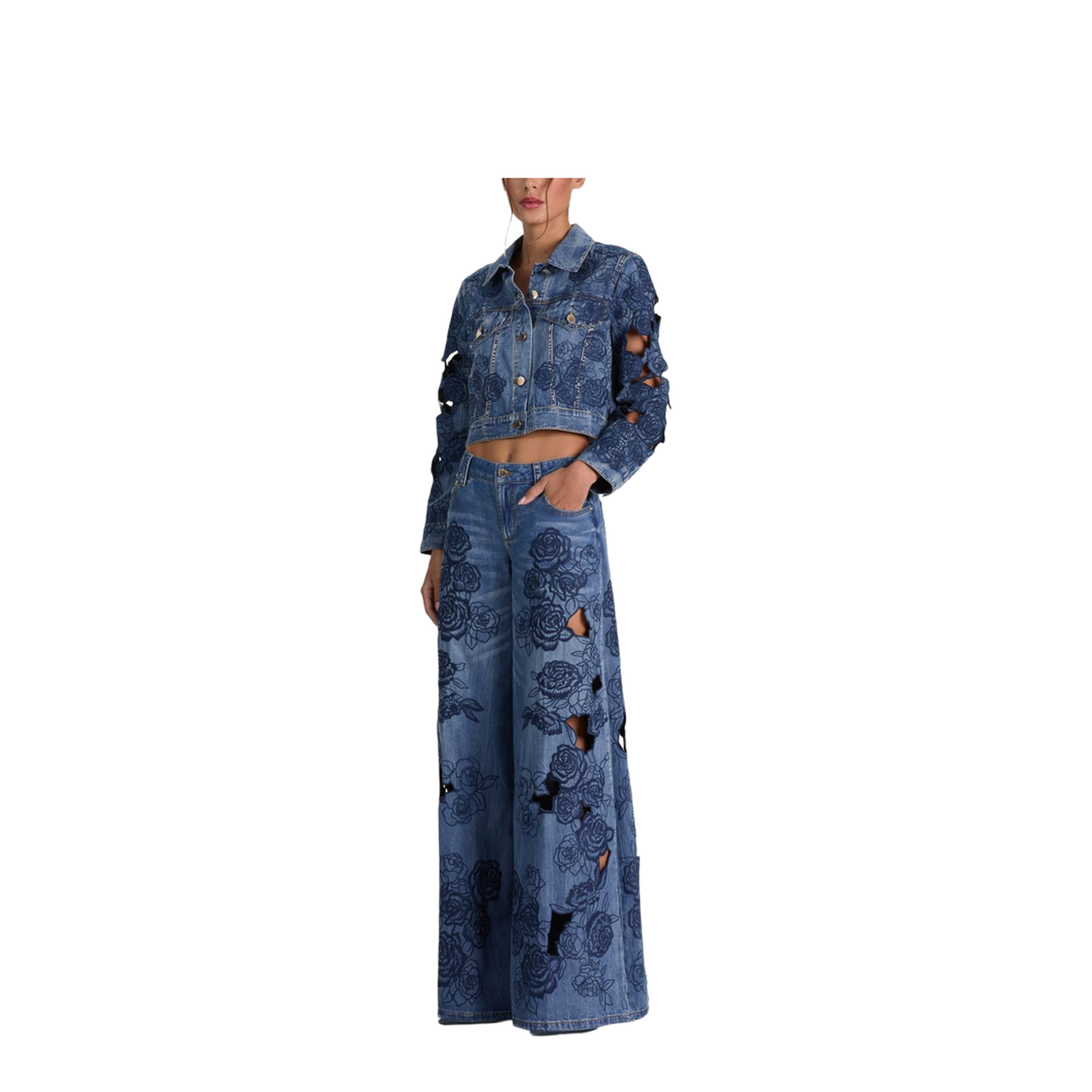 MAYFEYR - Alice + Olivia - Jeans Navy - CD606D06137E437
