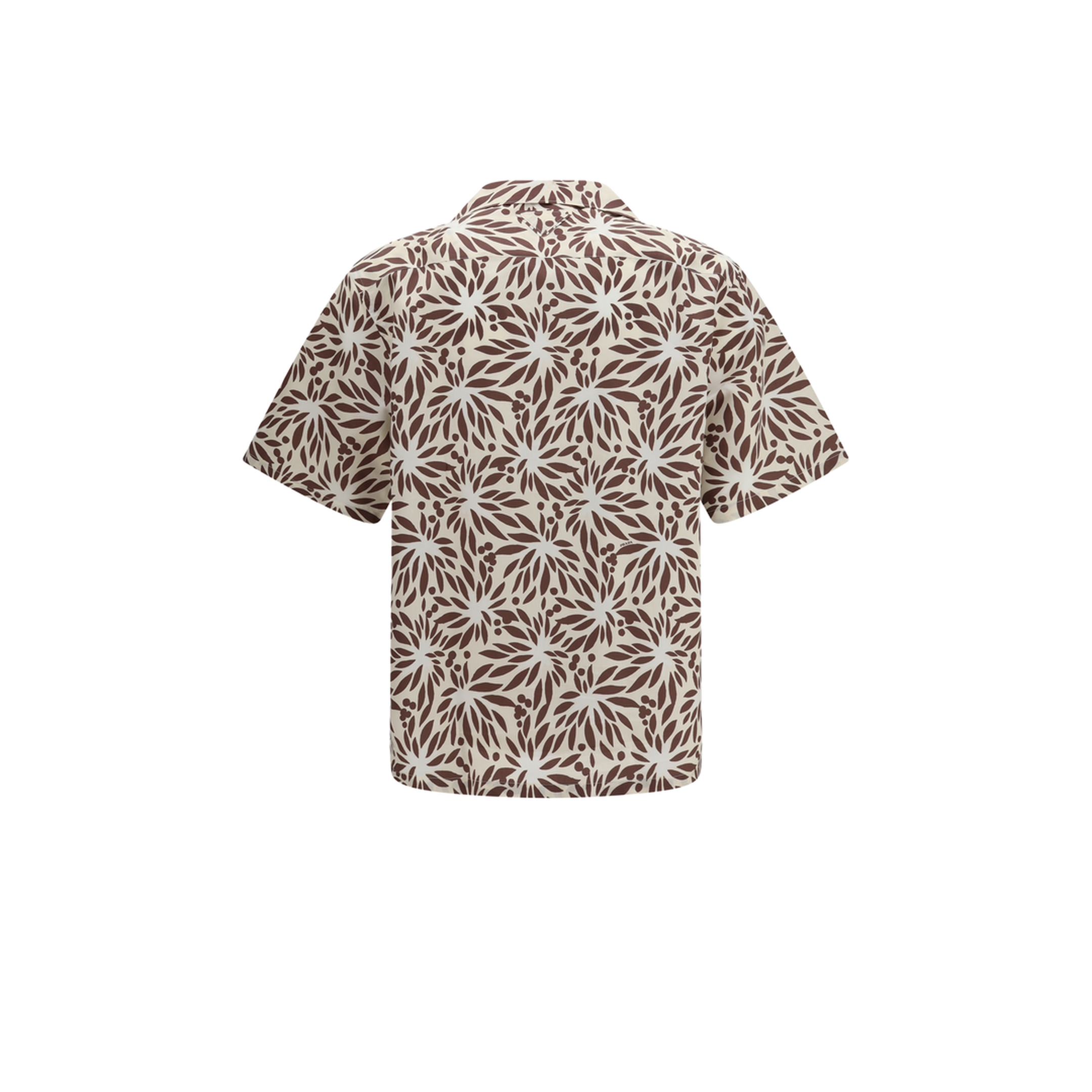 MAYFEYR - Prada - Printed Cotton Bowling Shirt - UCS414SUMO19GY