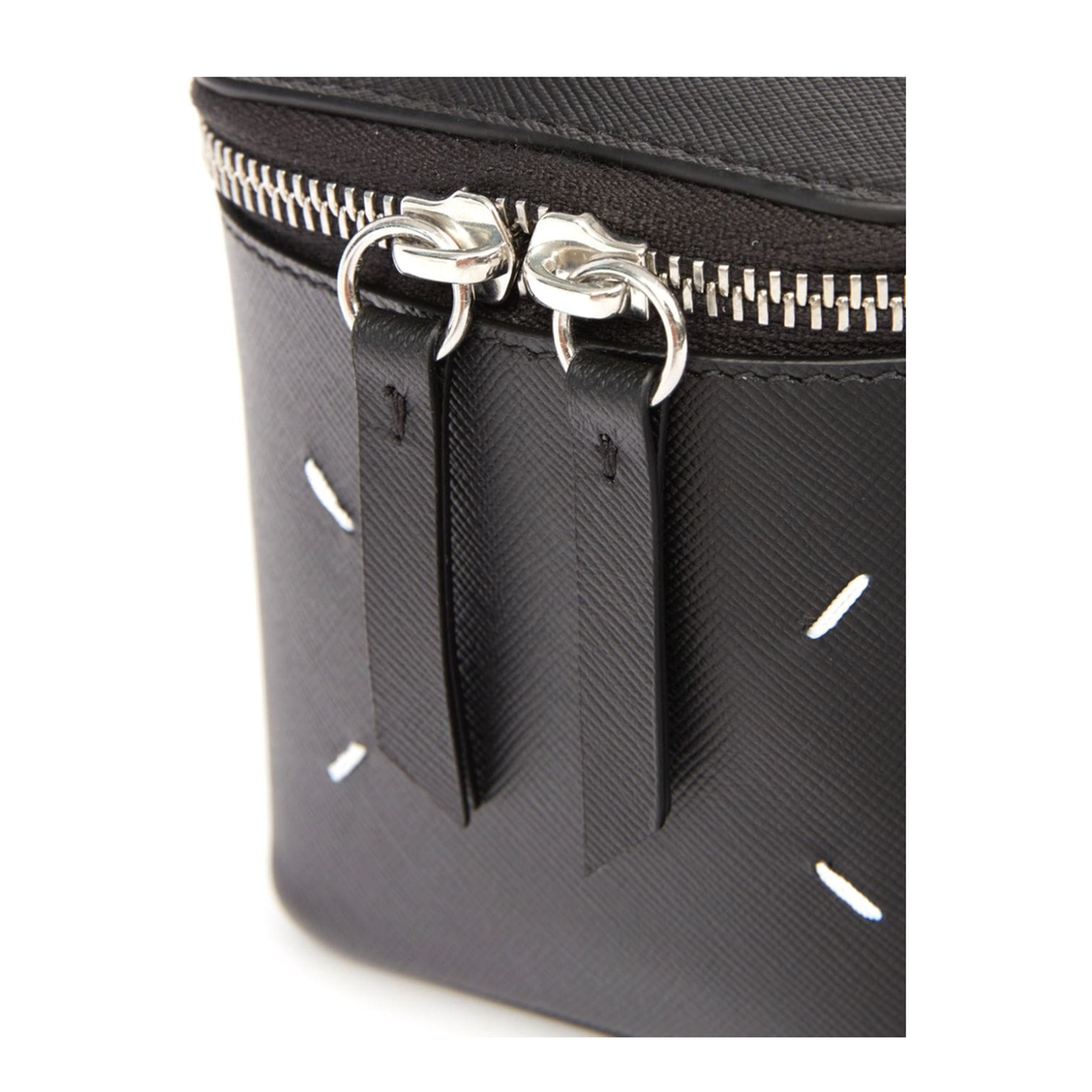 Black Leather Mini Box Bag