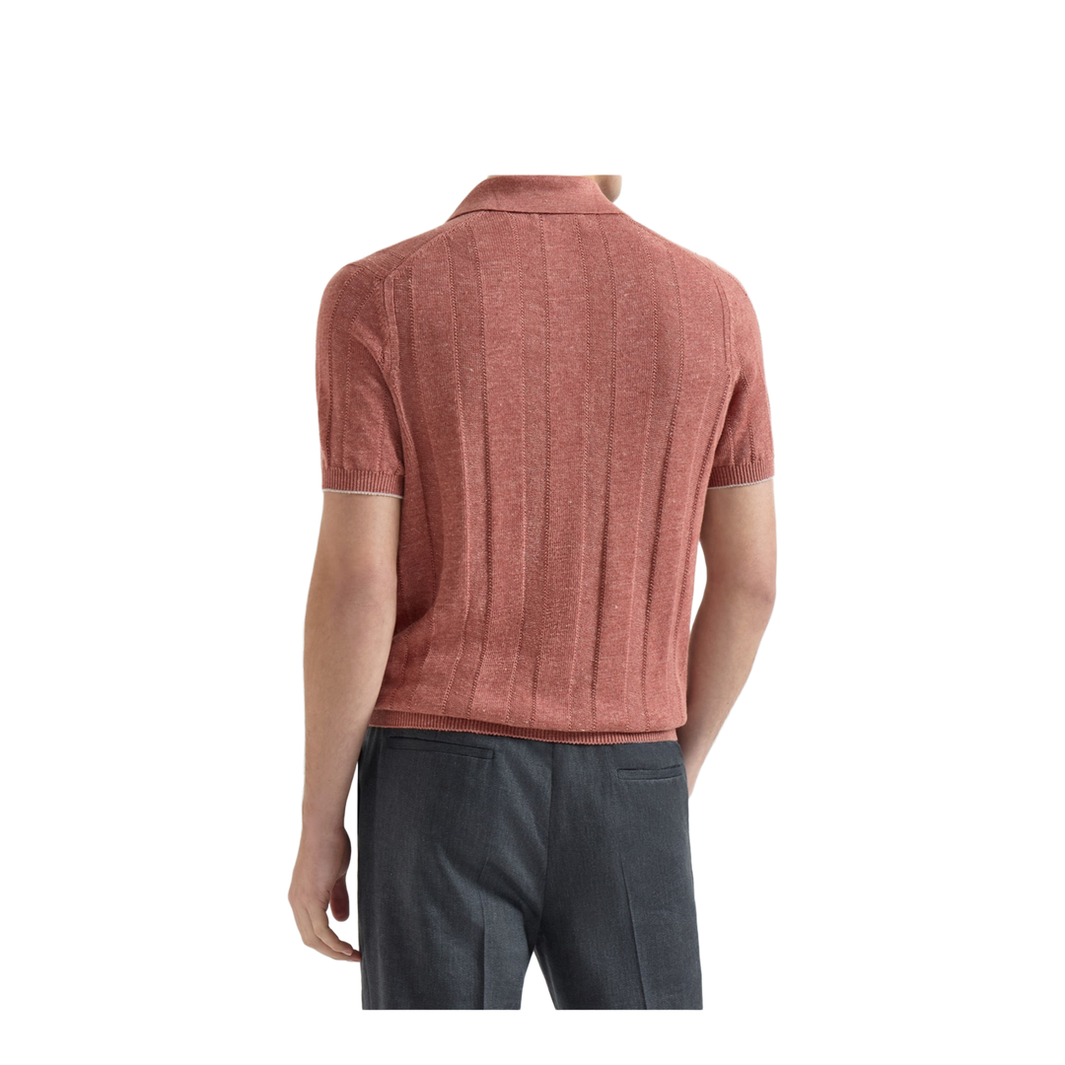 Wide Rib Knit Polo