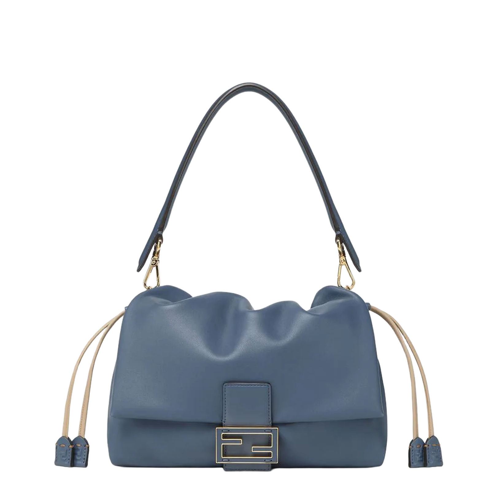 Baguette Leather Top Handle Bags - Blue