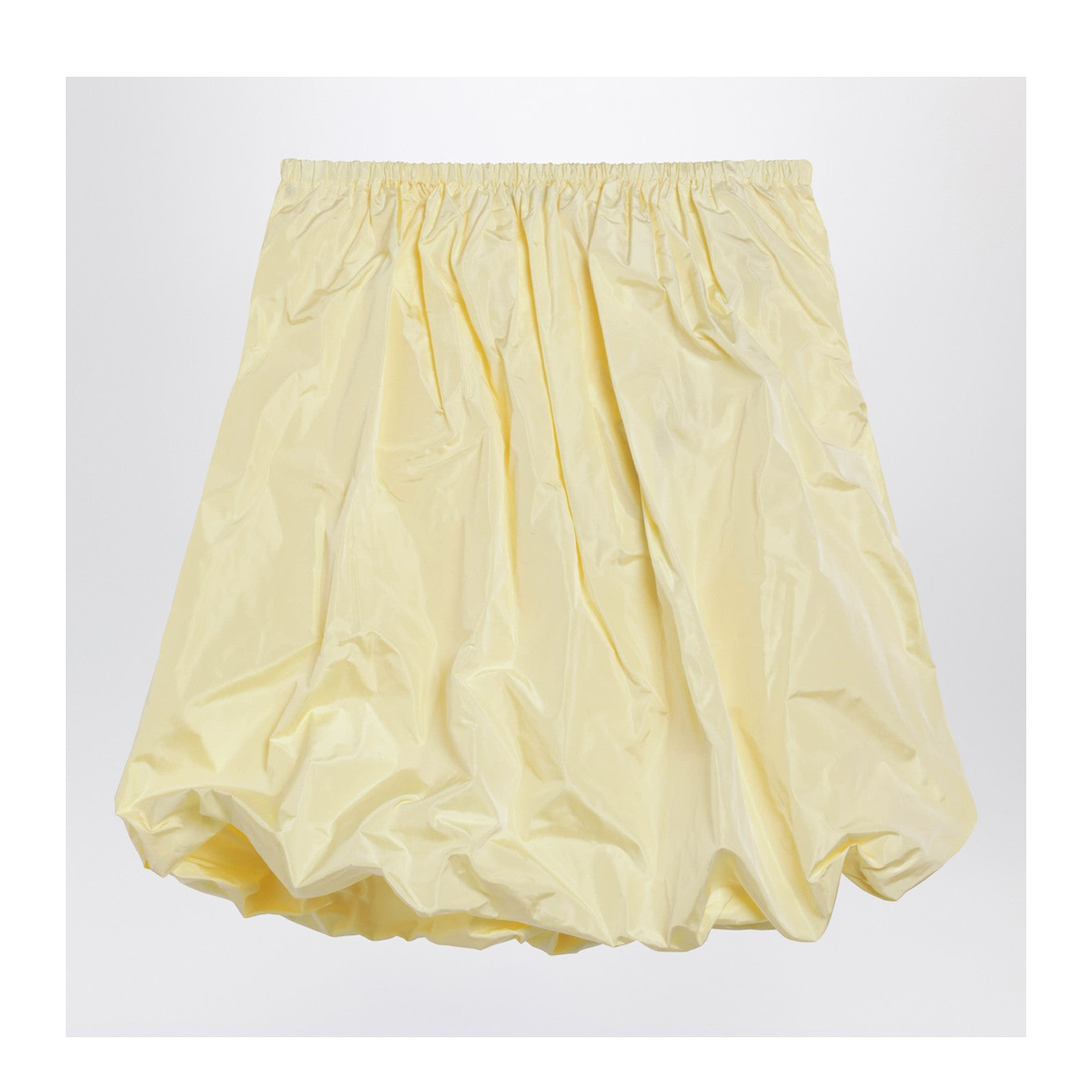 Cream Skirt in Tech Taffeta