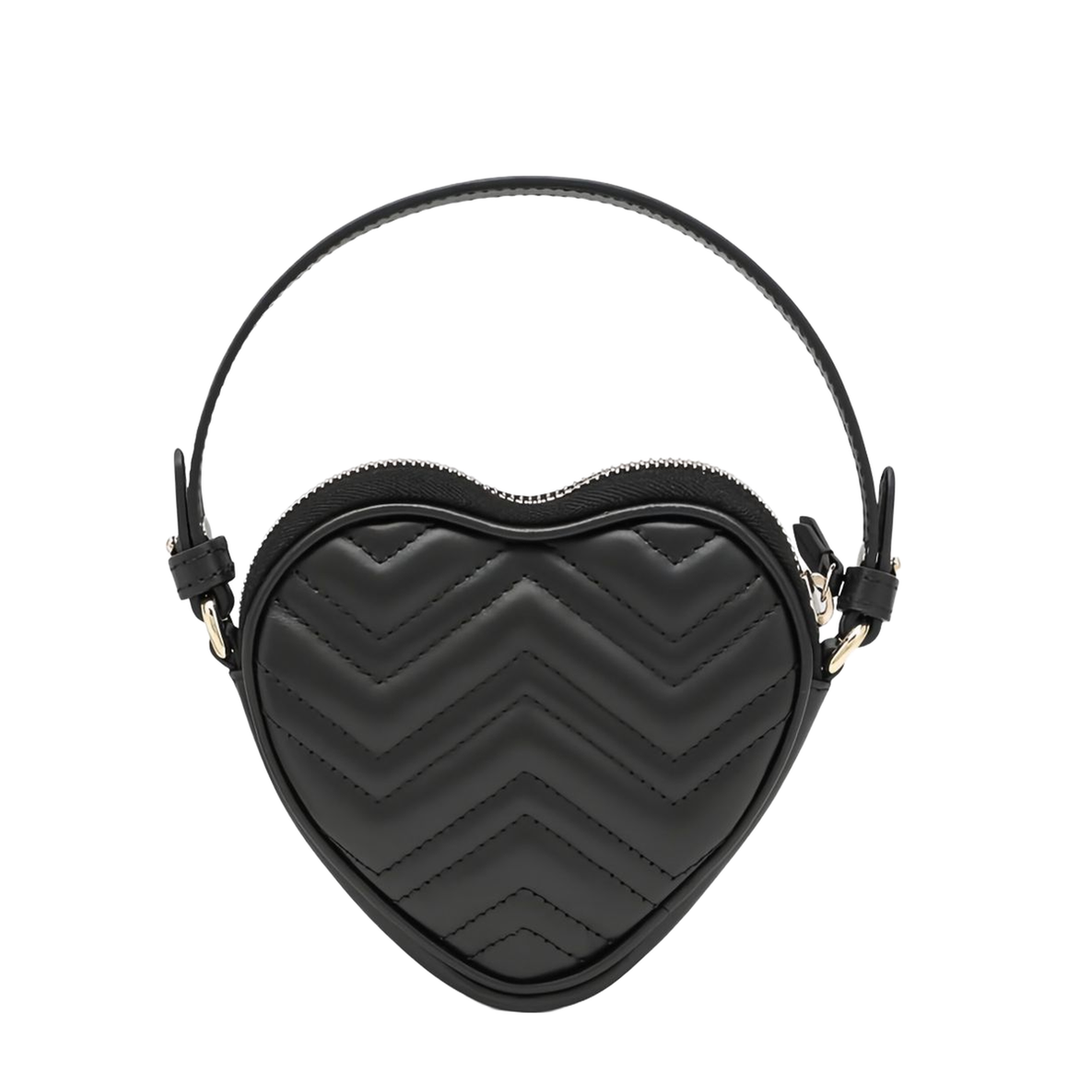 GG Marmont Mini Leather Handbag - Black