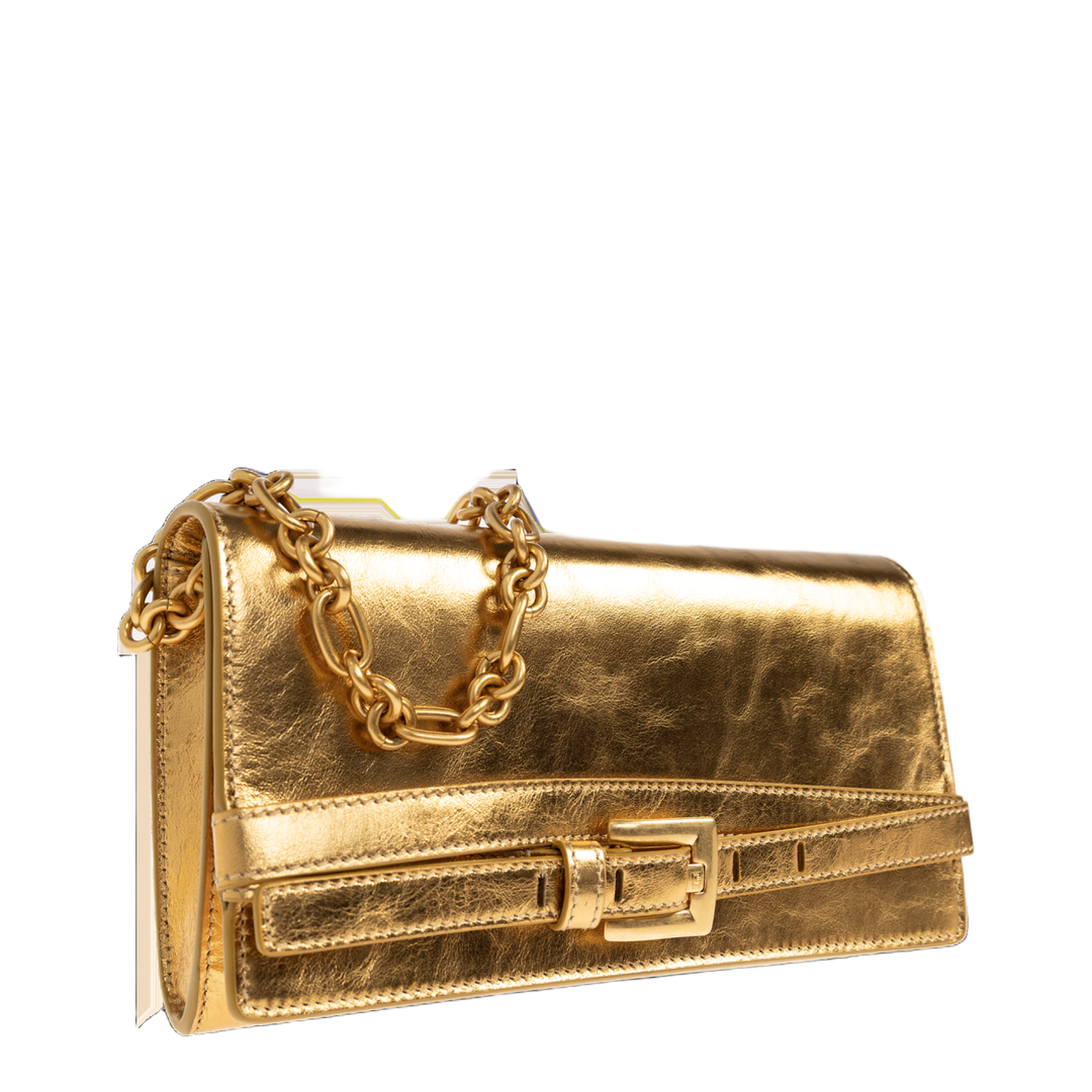 Shuffle Wallet in Lamé Leather
