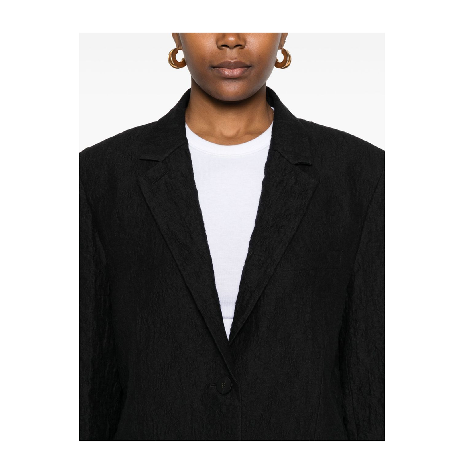 Cotton Blend Blazer Jacket