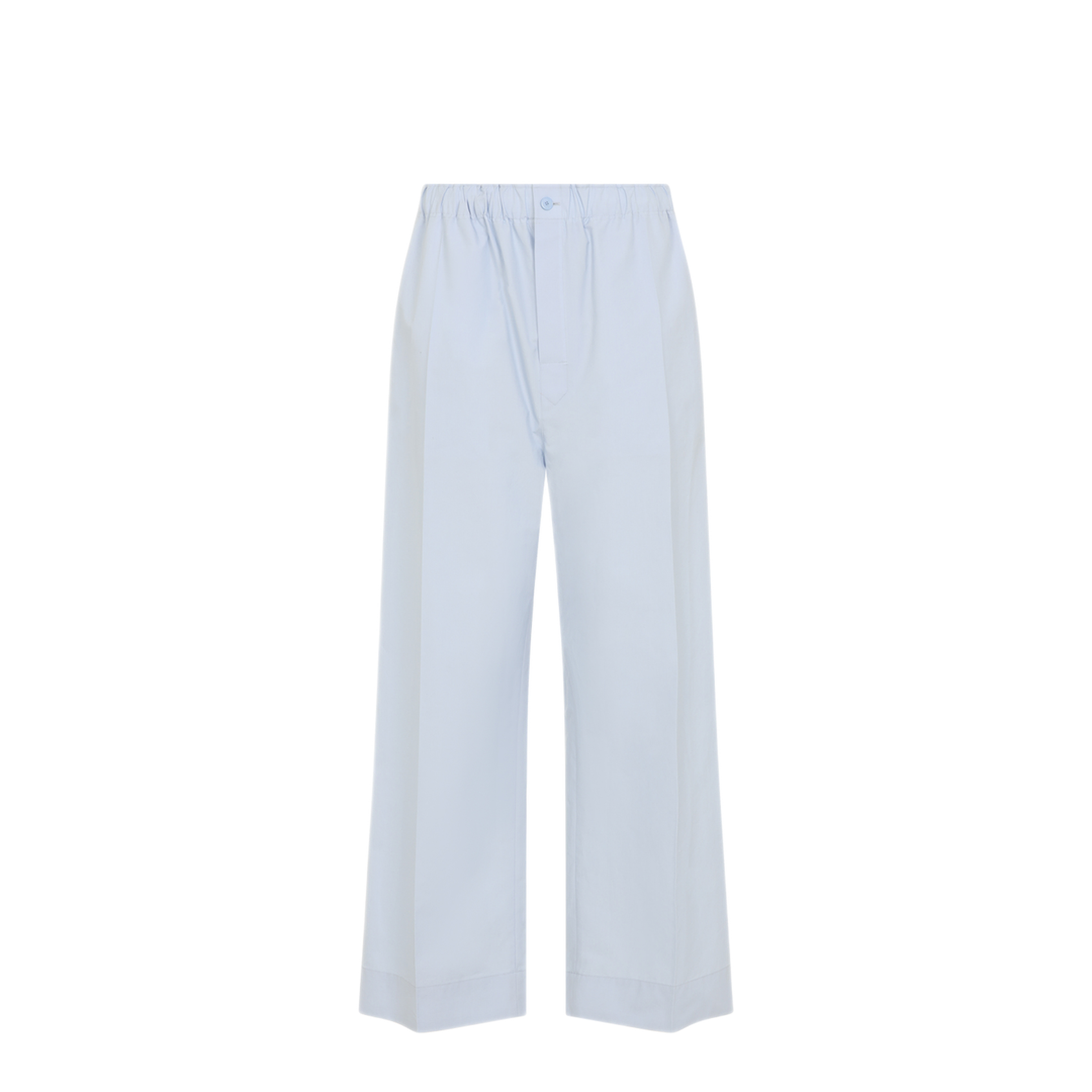 MAYFEYR - CARVEN - Duck Egg Blue Cotton Pull On Trousers - 6261K21191N301