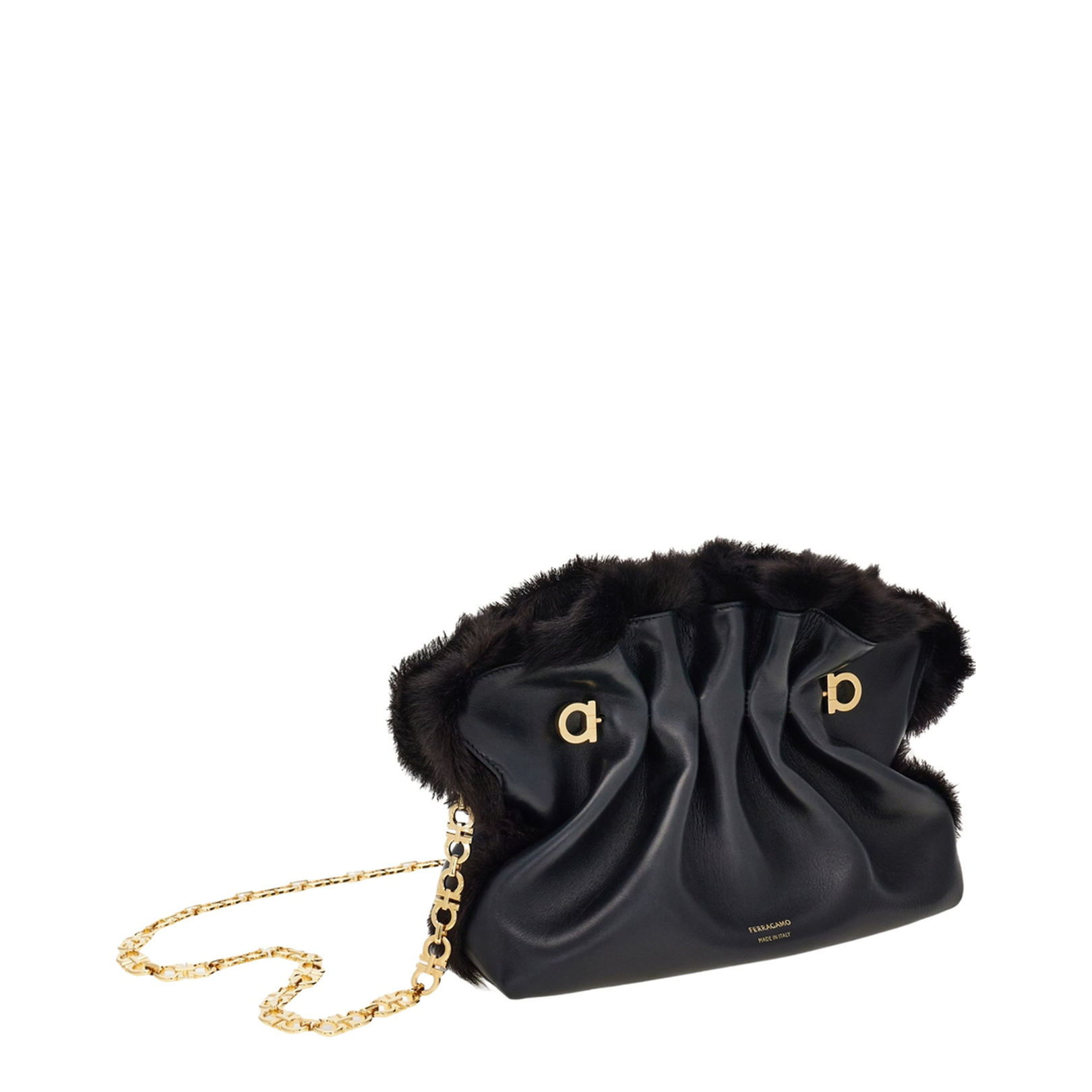 Gathered Detail Small Handbag