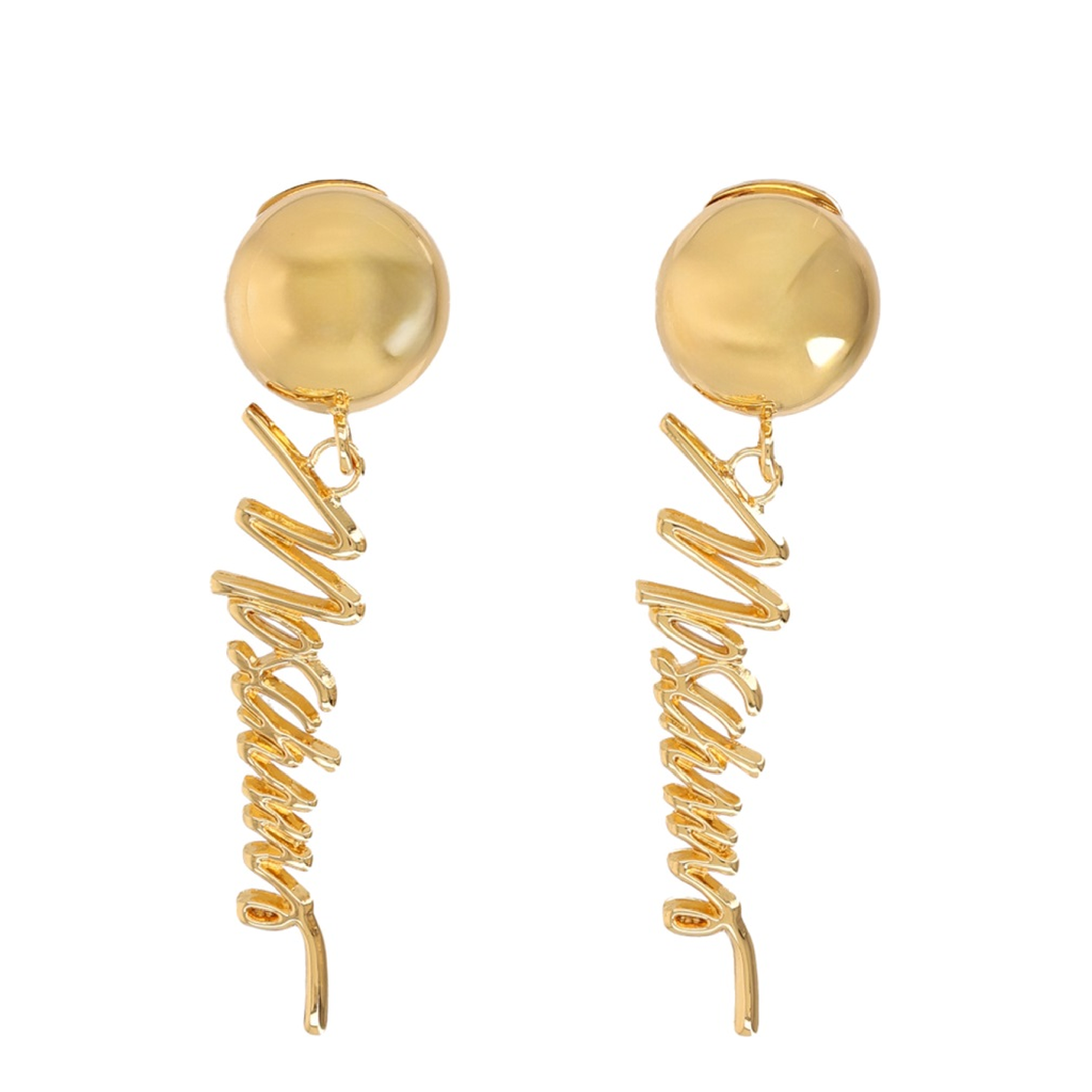 MAYFEYR - Moschino - Logo Earrings - 911684020606