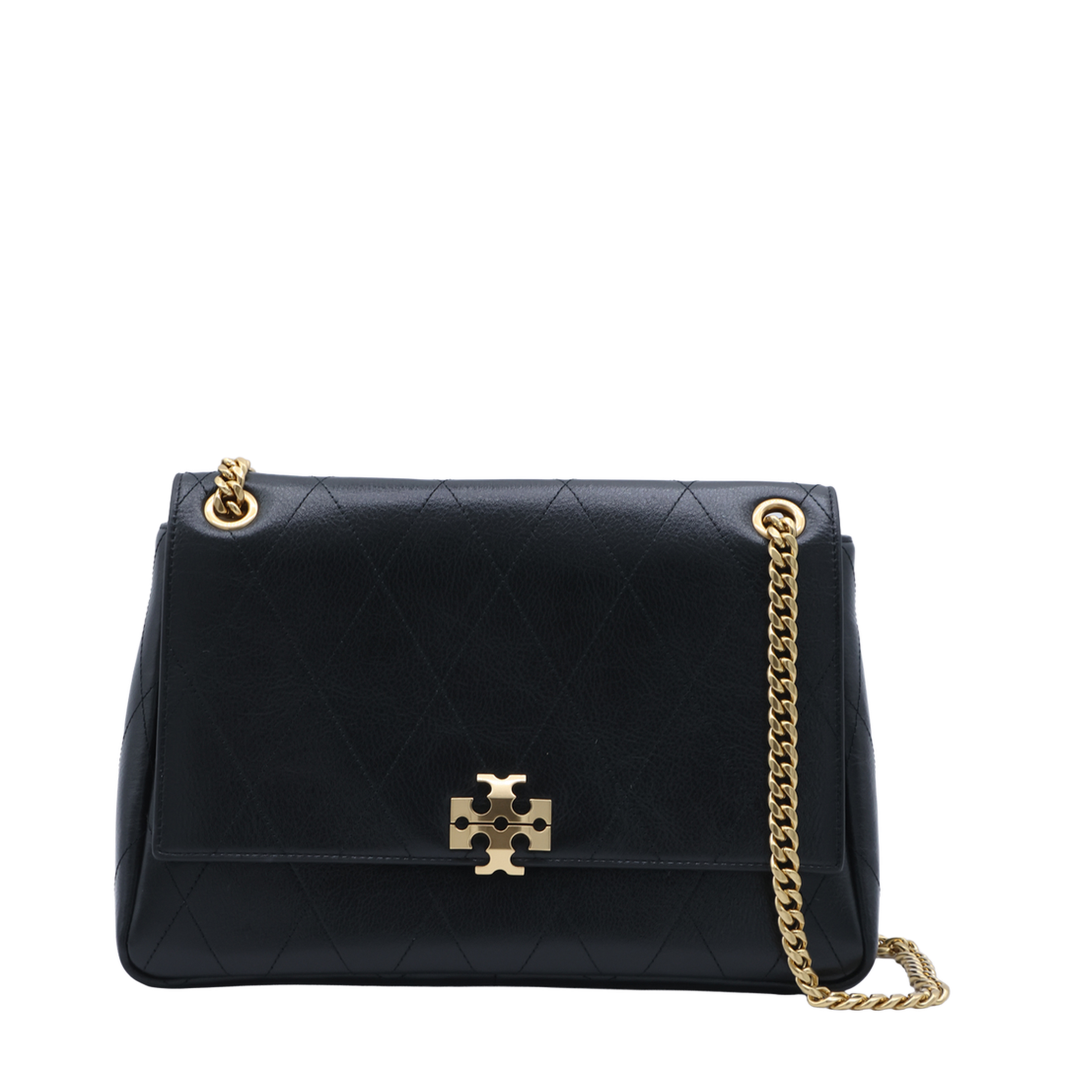 Charlie Pebbled Leather Shoulder Bag - Black