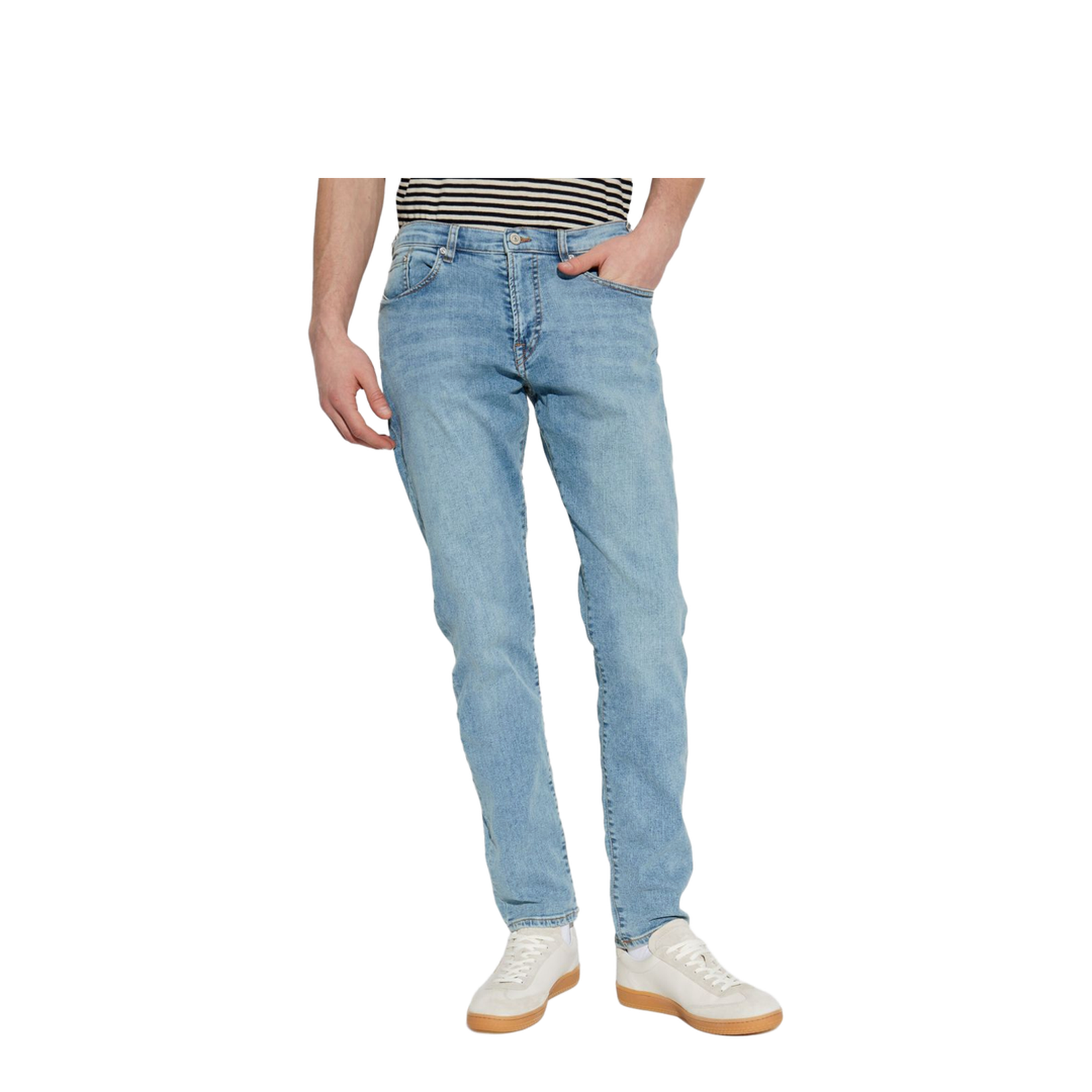 Tapered Denim Cotton Jeans
