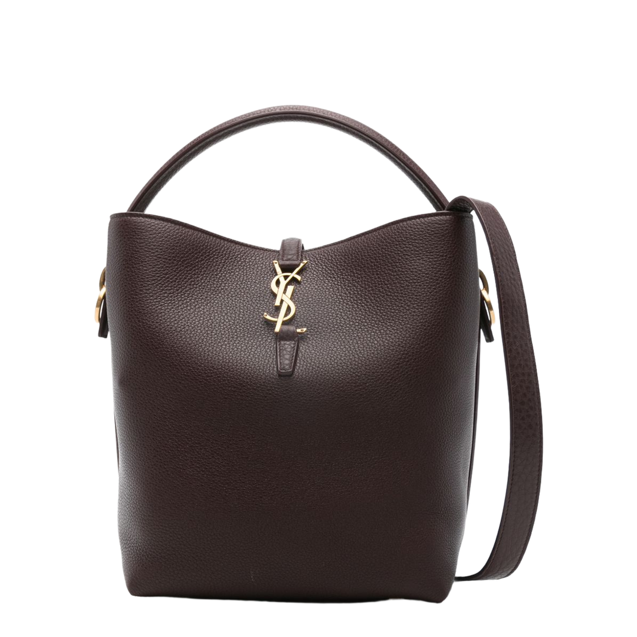 LE 37 Calf Leather Bucket Bag - Bordeaux
