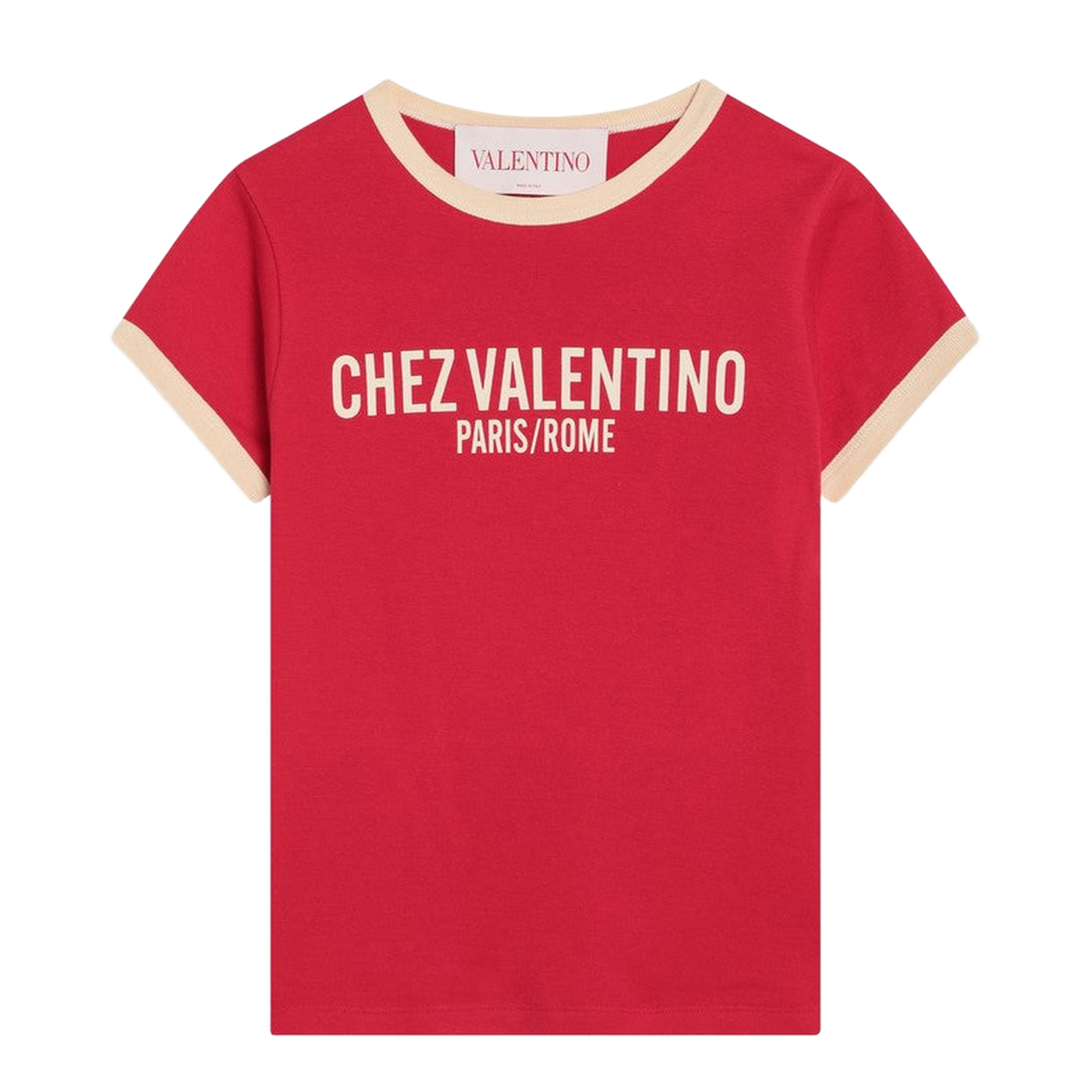 Red T-Shirt with Chez Print