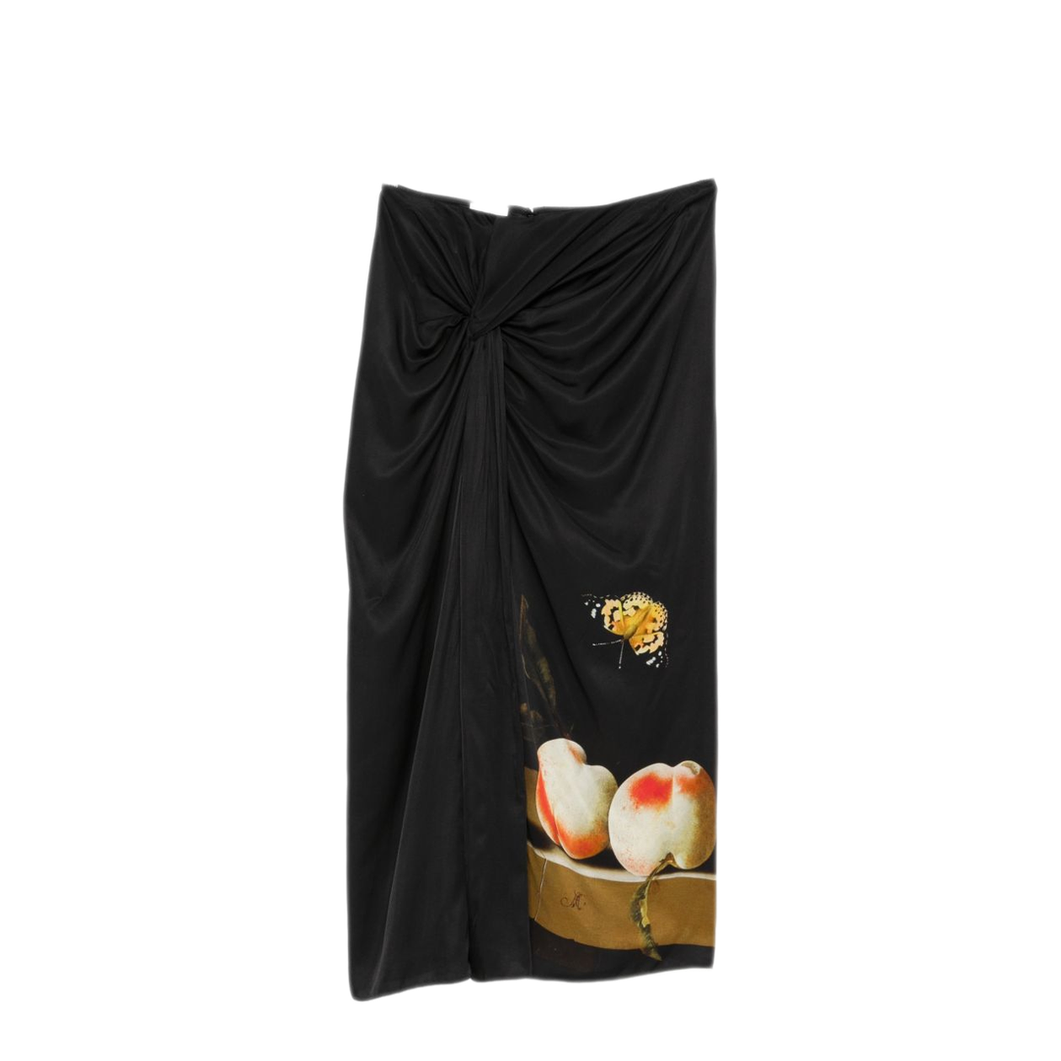 MAYFEYR - Dries Van Noten - Black Graphic Printed Skirt - 0108314087976