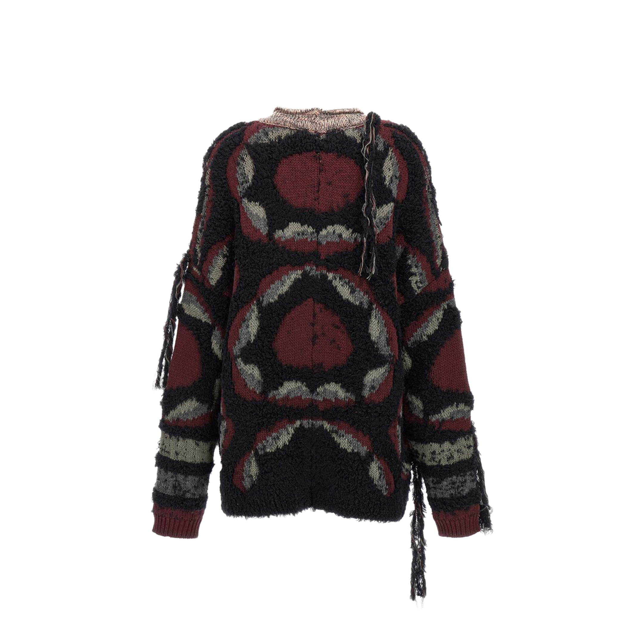 Fringed Oversized Cardigan