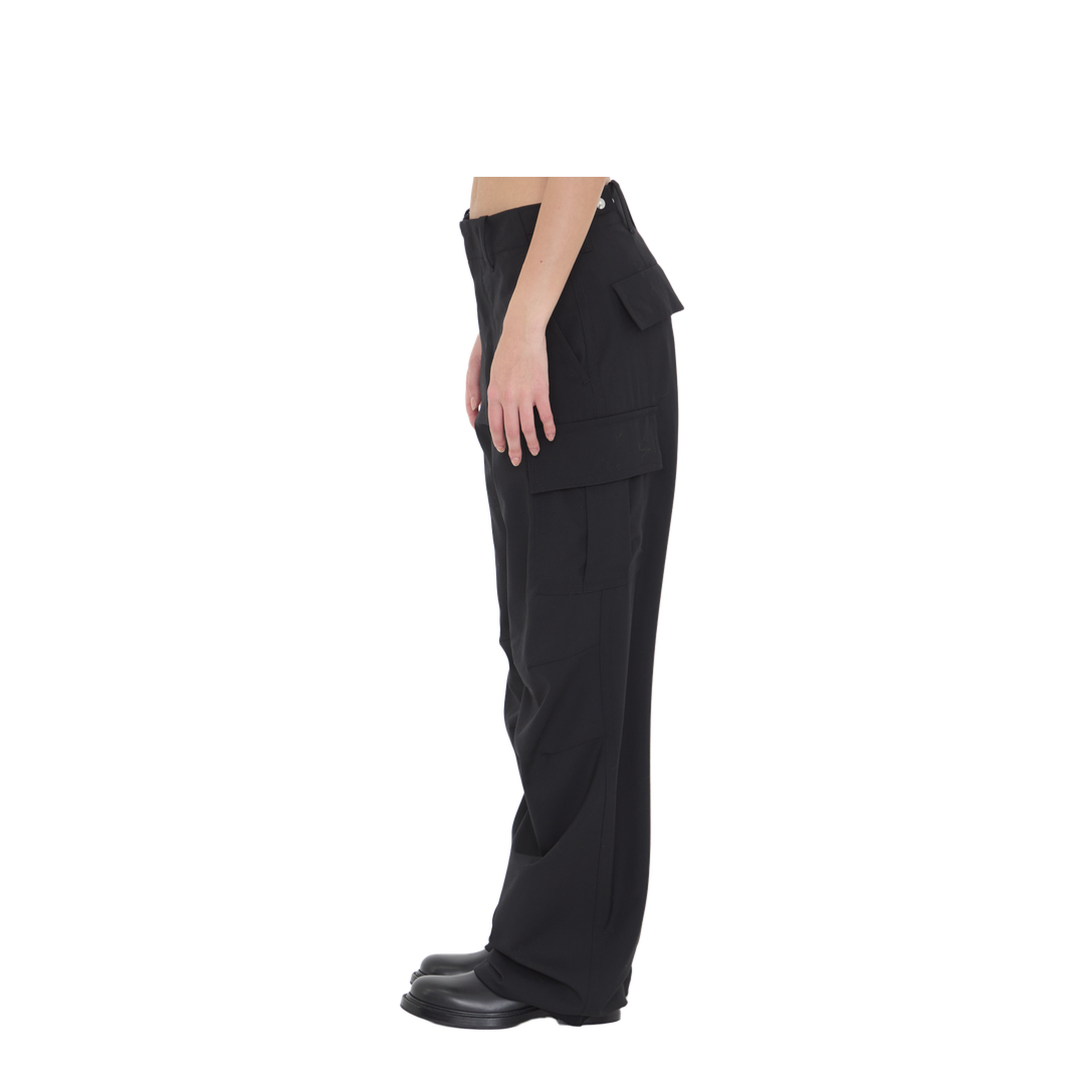 MAYFEYR - Bottega Veneta - Fine Wool Cargo Pants In Black - 845972V4XP01000